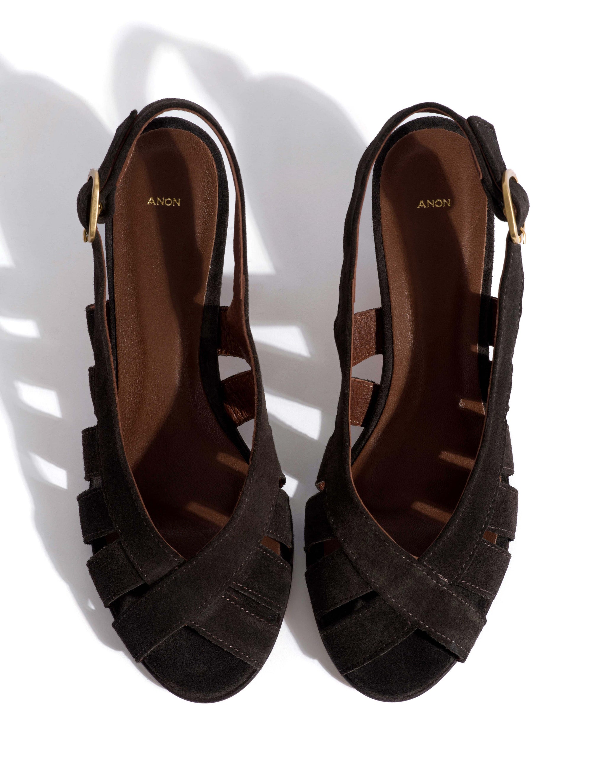 Sophie 50 stiletto Calf suede Espresso brown