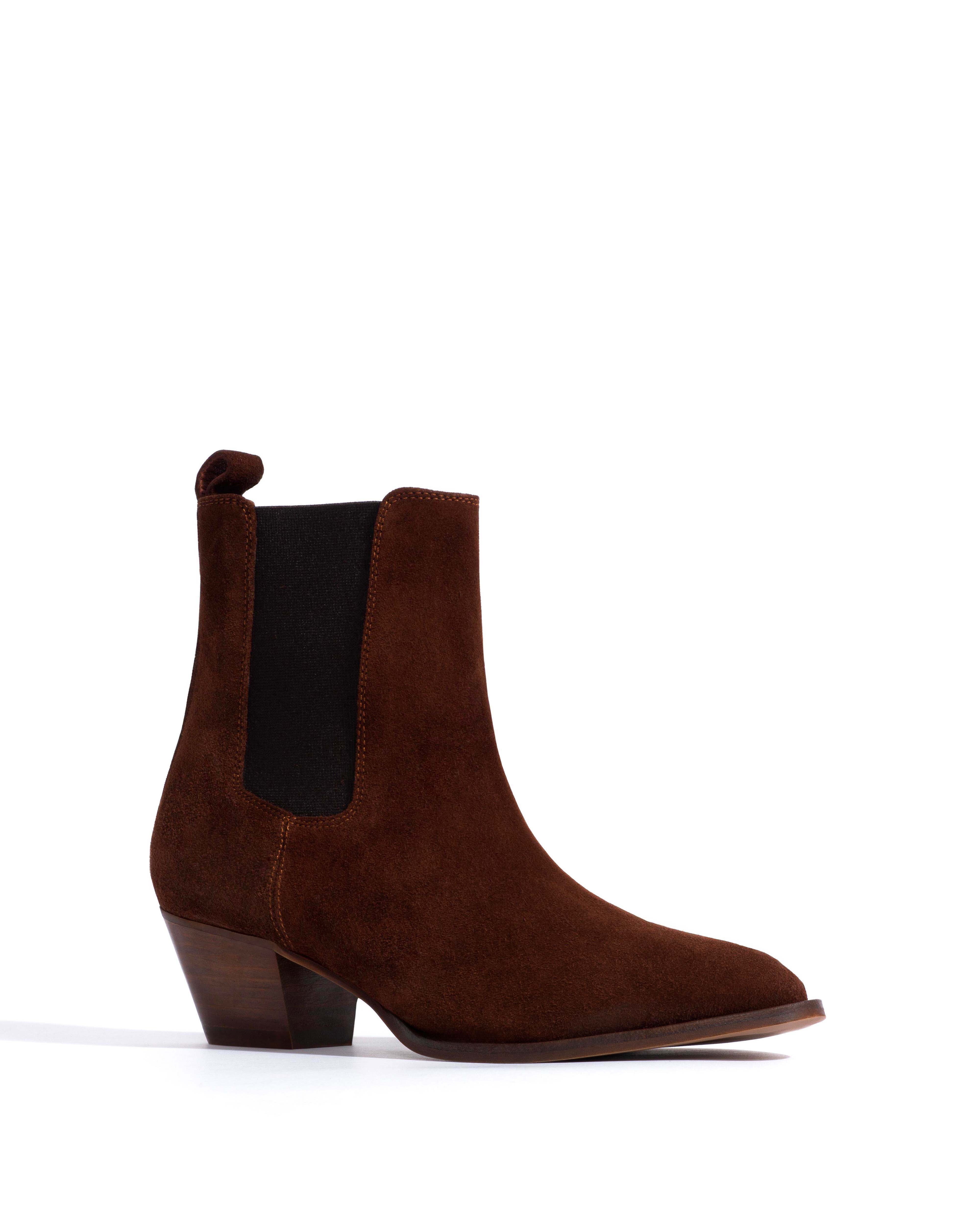Faith Calf suede Chocolate