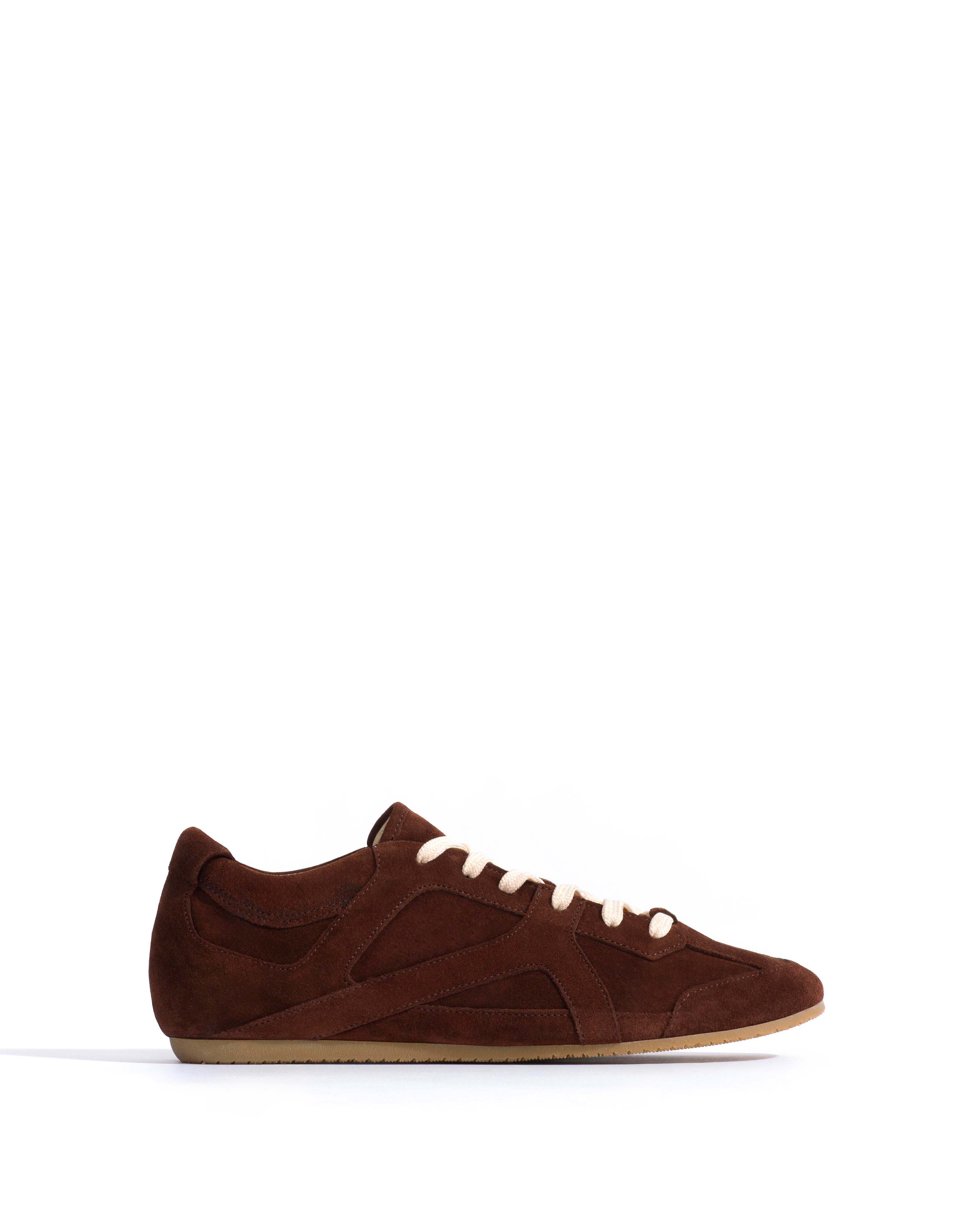 Sneakerina Calf suede Chocolate
