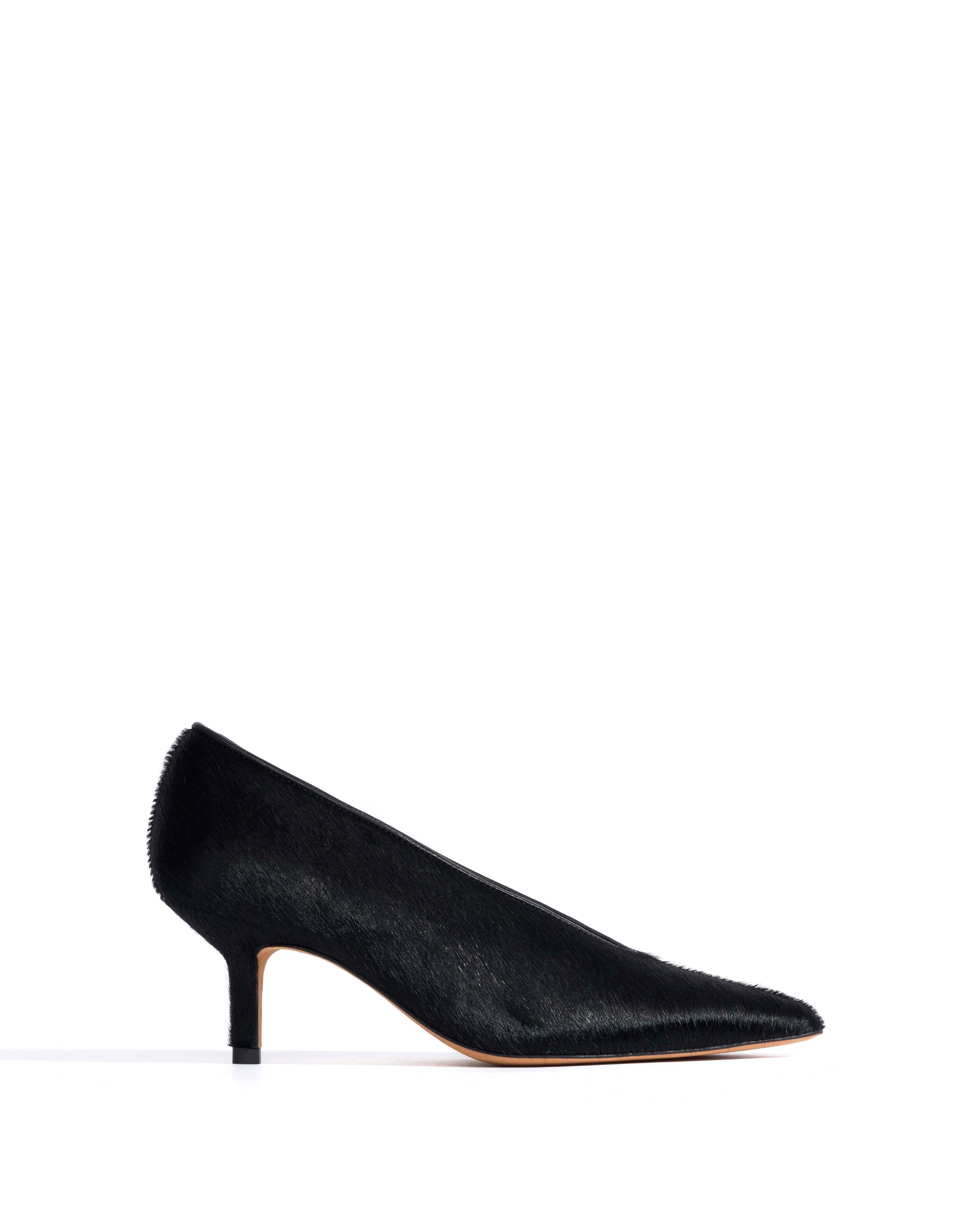Phia 55 pin Calf hair Black - Anonymous Copenhagen Heels