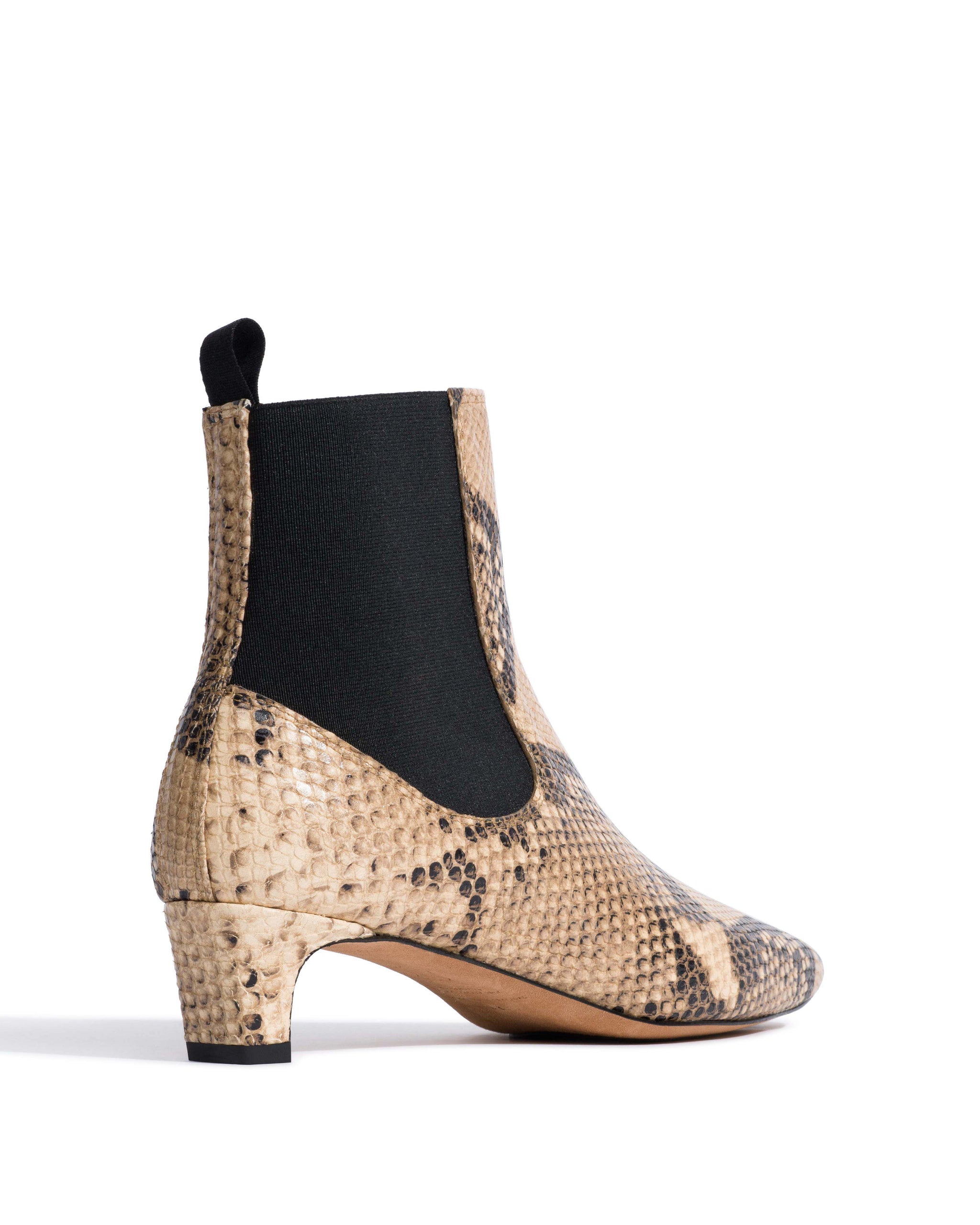Gaby 40 Snake calf Natural sand - Anonymous Copenhagen Ankle boots