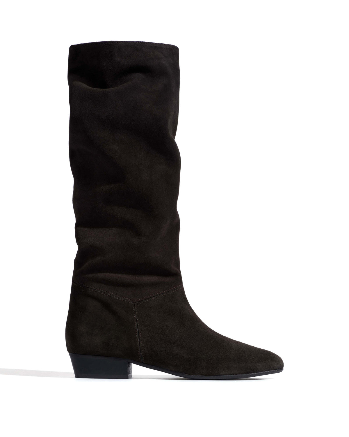 Jasmina 20 Calf suede & sleek leather Espresso brown & black