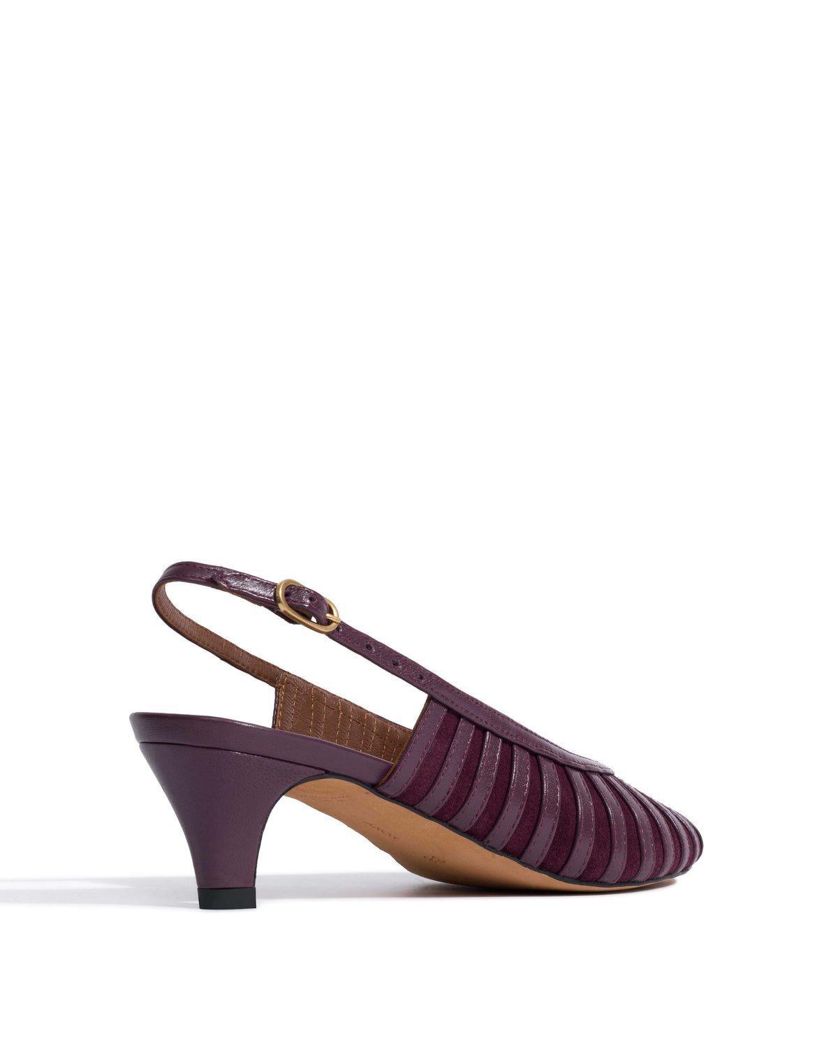 Carminho 40 suede Shiny lamb & suede leather Fig purple