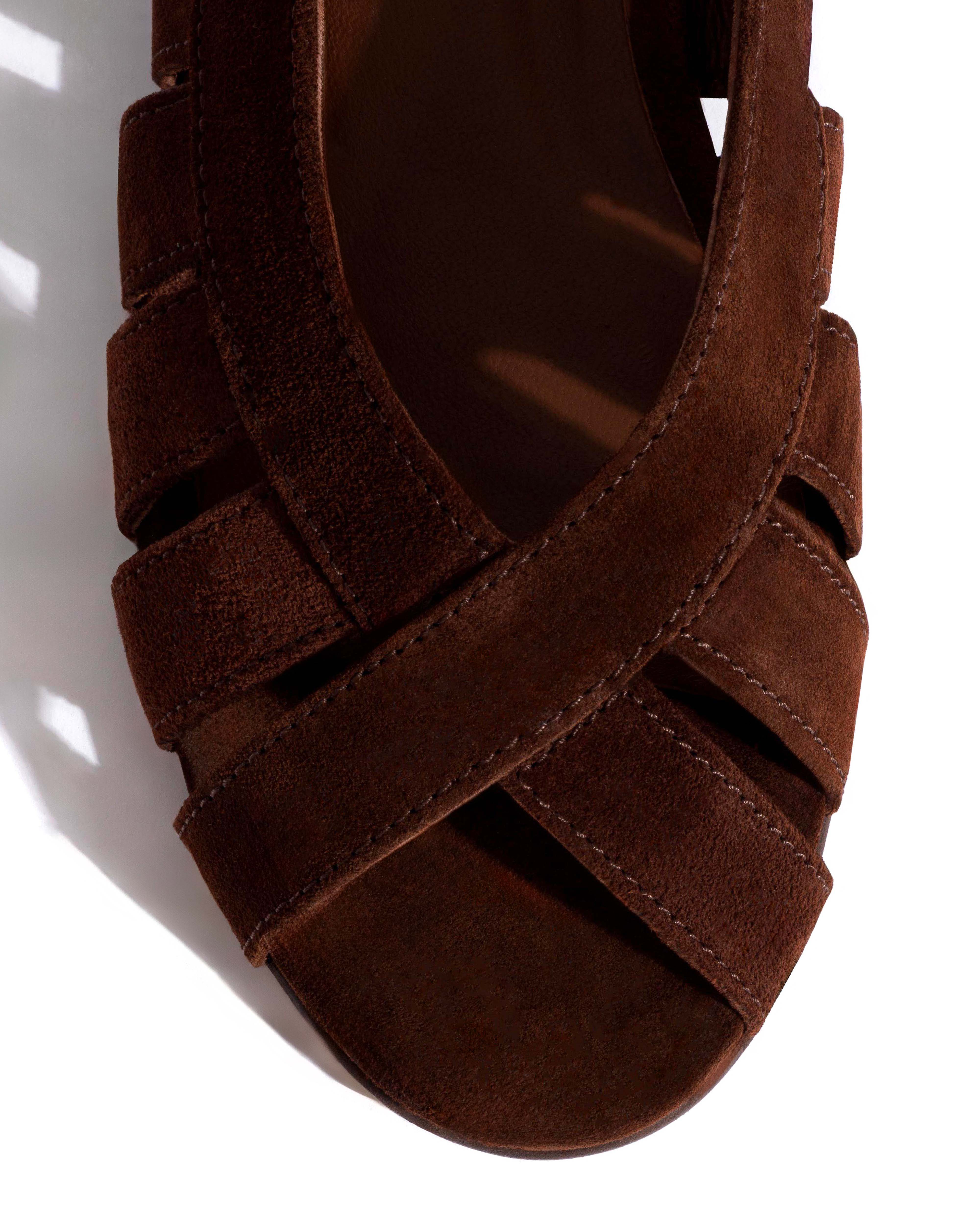 Sophie 20 Calf suede Chocolate