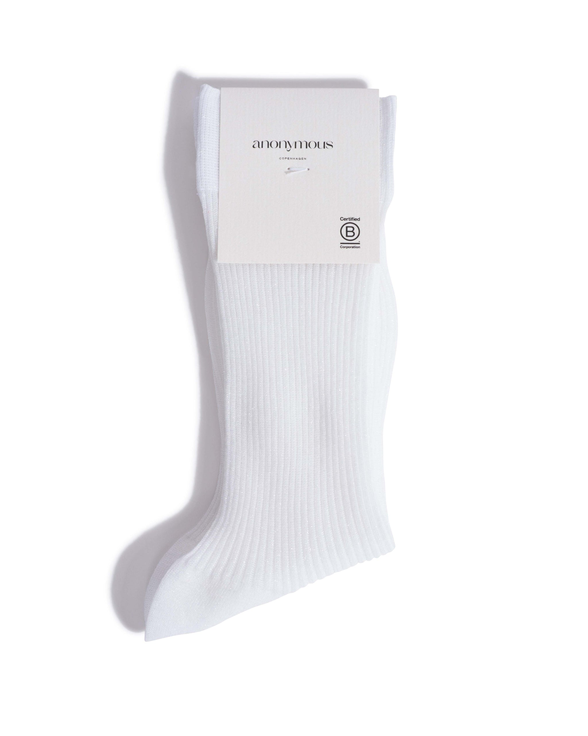 Noa glitter socks 52% nylon 48% polyester Cream