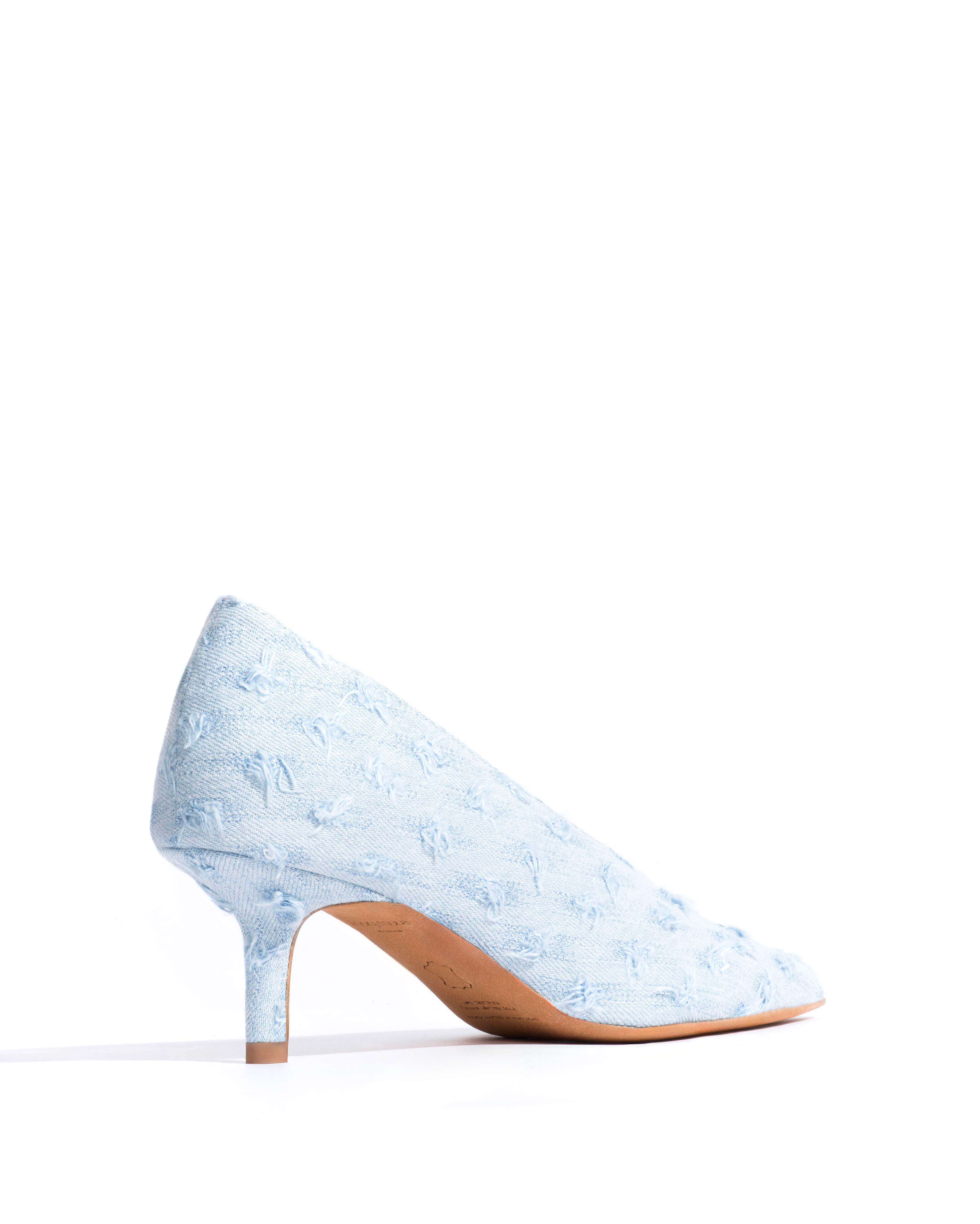 Phia 55 pin Denim Distressed washed blue