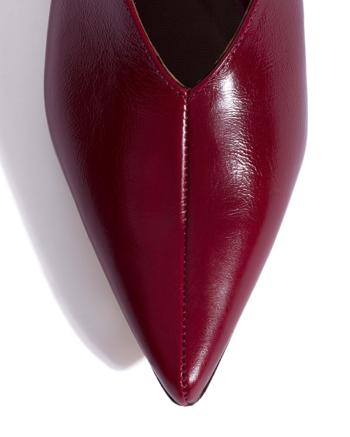 Phia 10 Crinkled polished goat Pomegranate