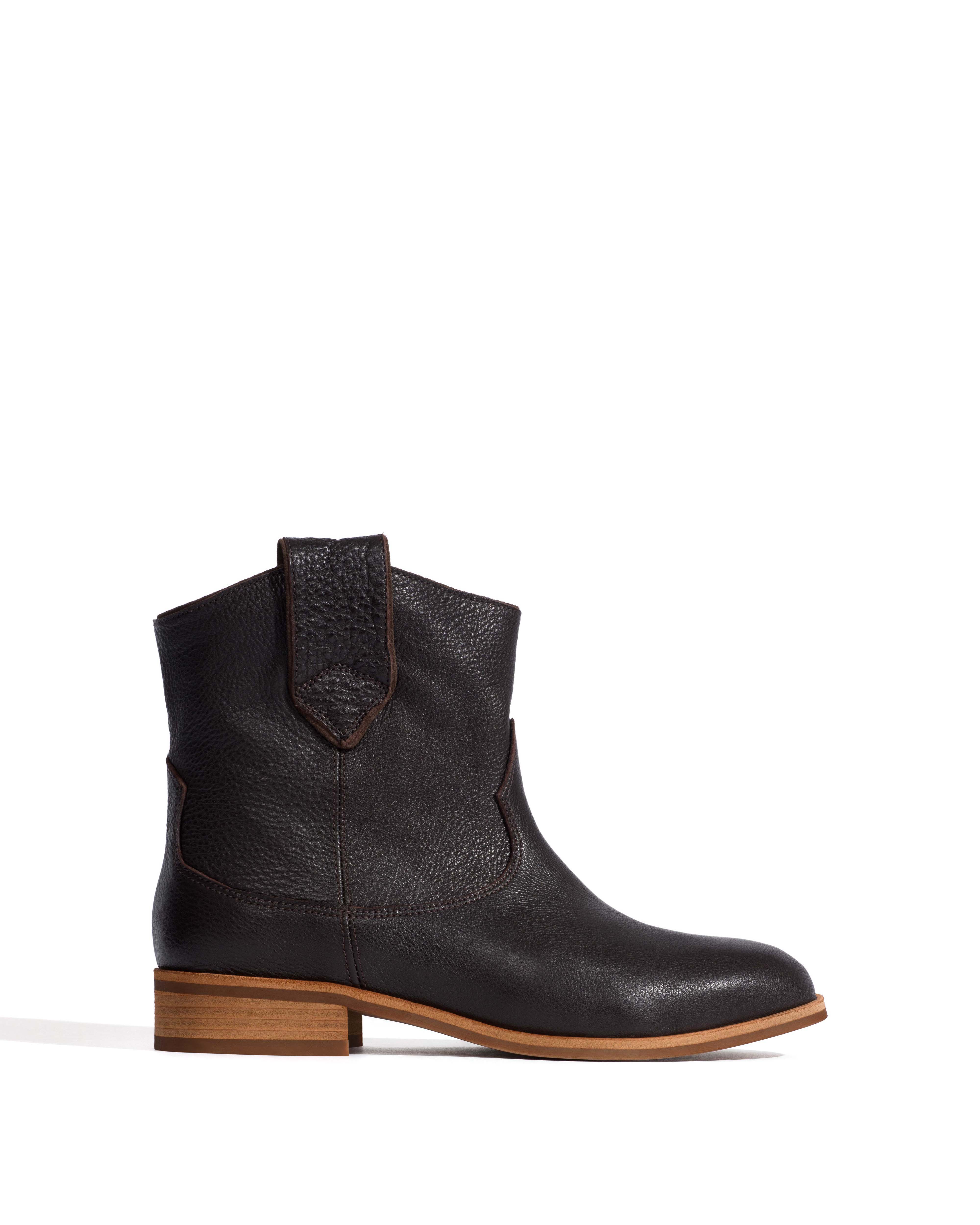 Monja Natural grain soft calf Espresso brown