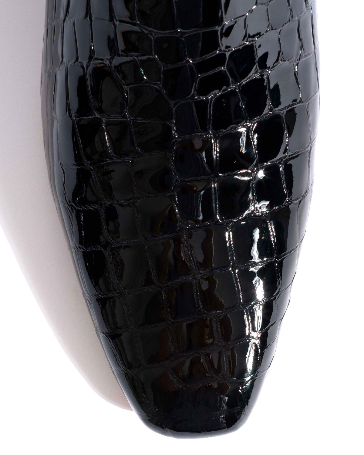 Gaby 40 Polished croco calf Black