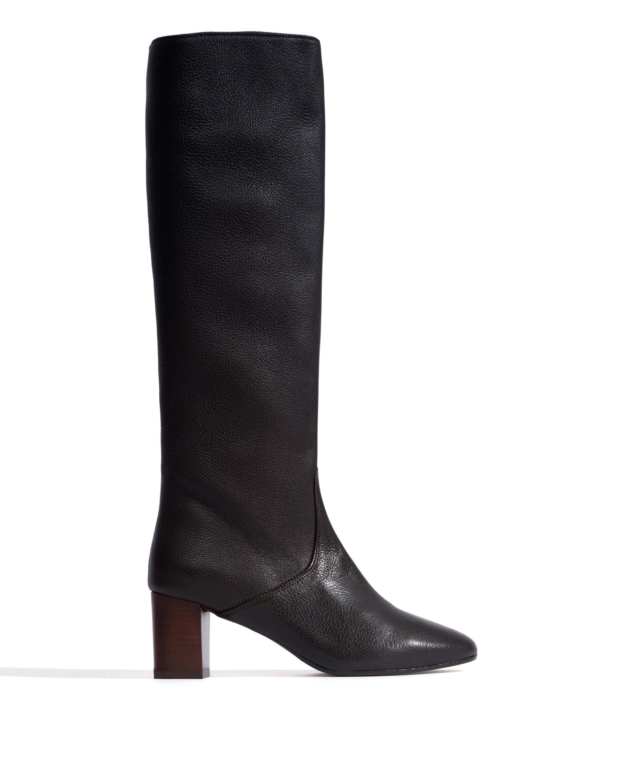 Henriette Natural grain soft calf Espresso brown - Anonymous Copenhagen High shaft boots