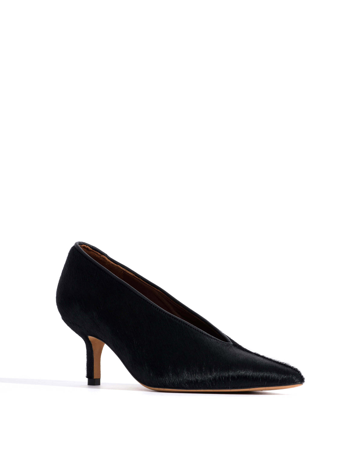 Phia 55 pin Calf hair Black