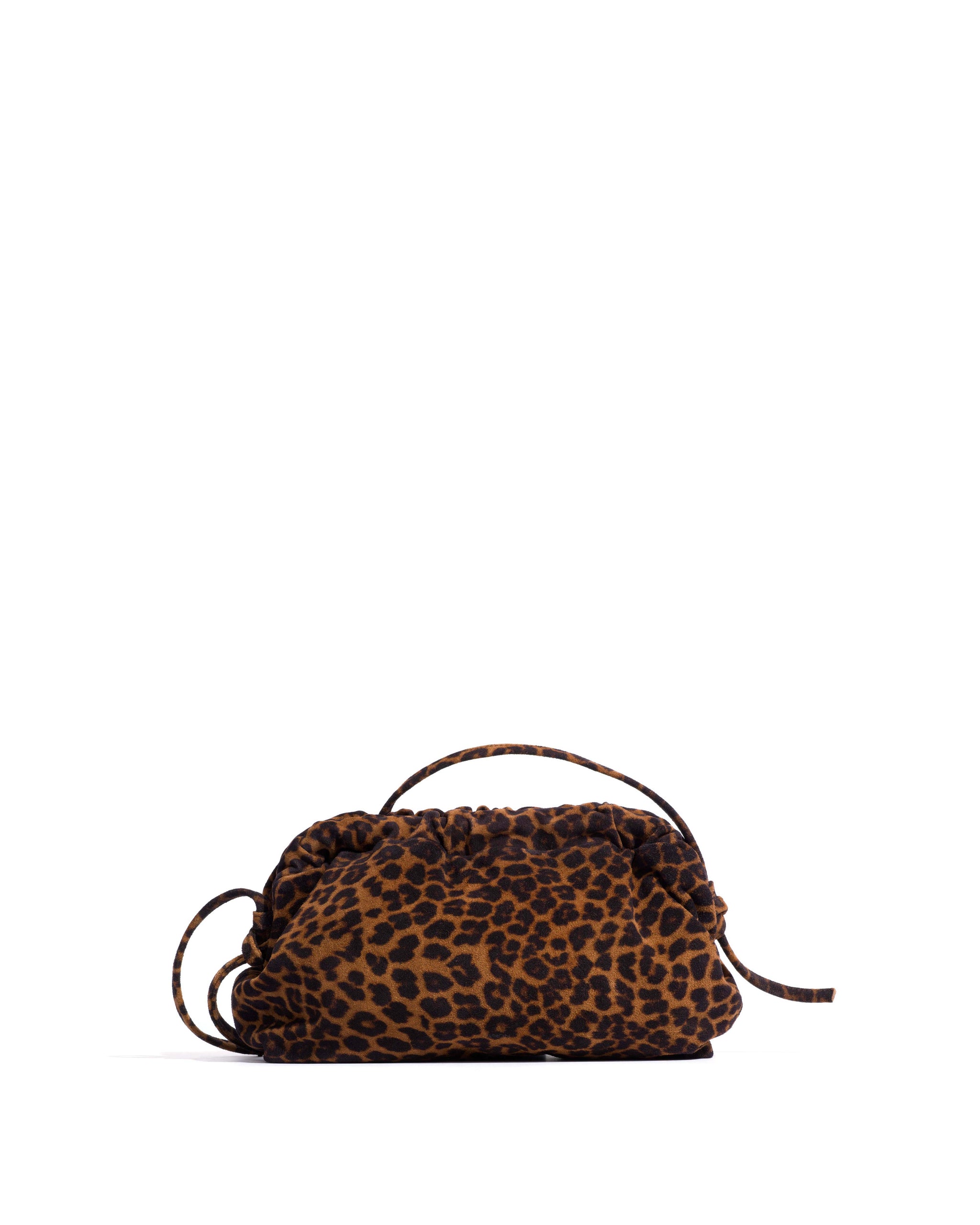 Hally classic cloud bag Calf suede print Leopard
