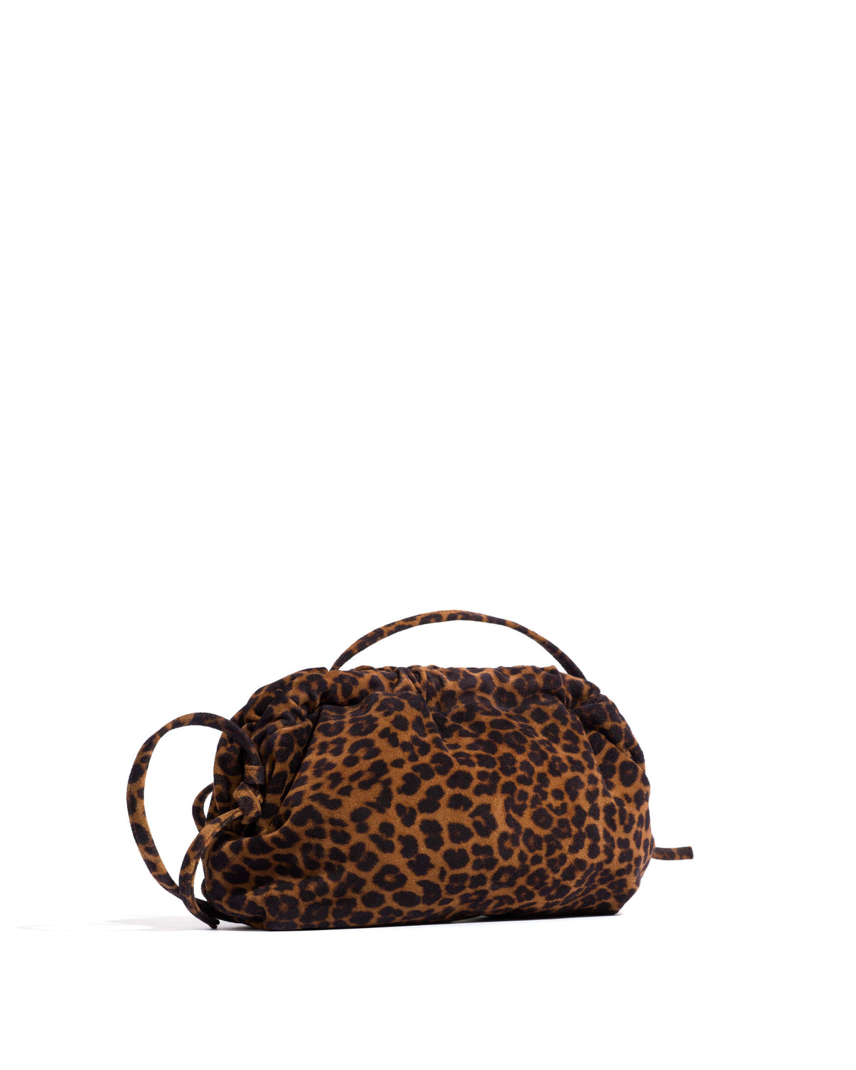 Hally classic cloud bag Calf suede print Leopard