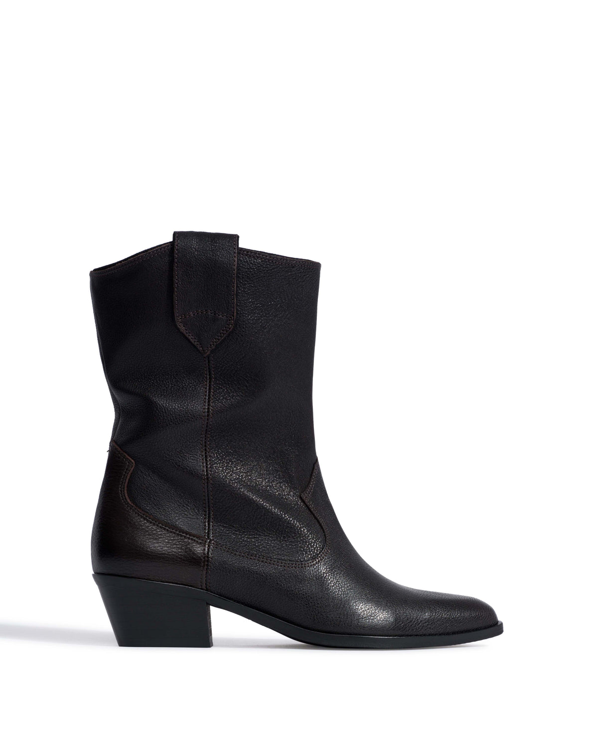 Saseline 35 Natural grain soft calf Espresso brown
