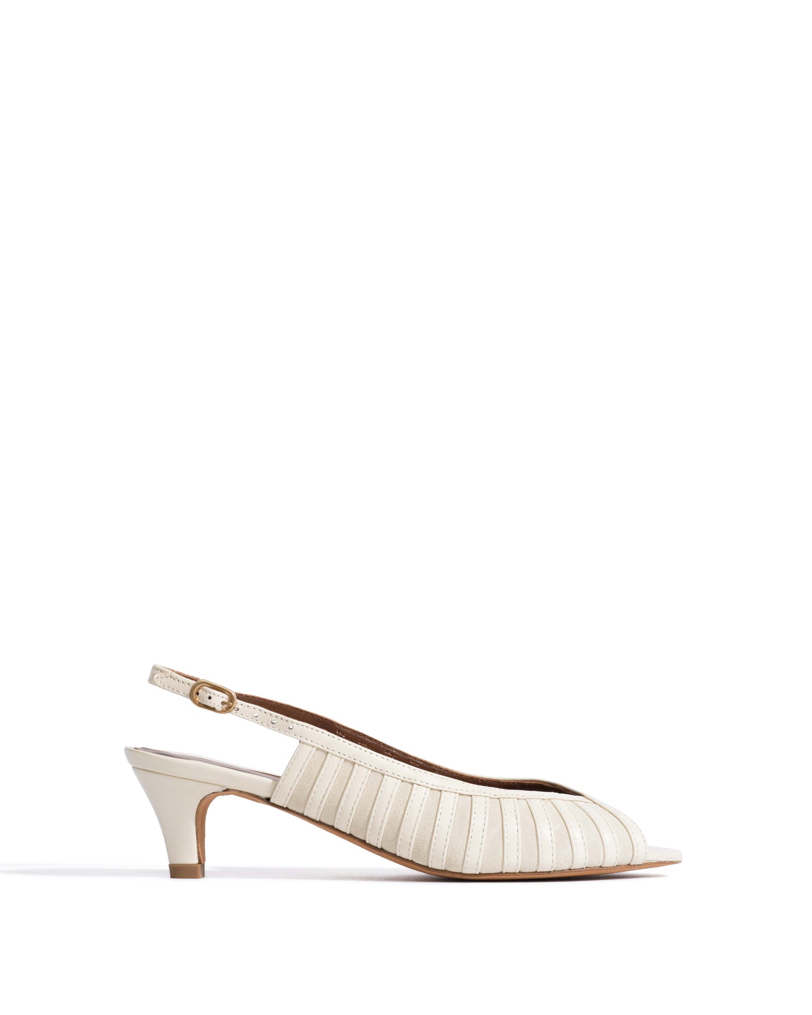 Carminho 40 suede Shiny lamb & suede leather White sand– Anonymous