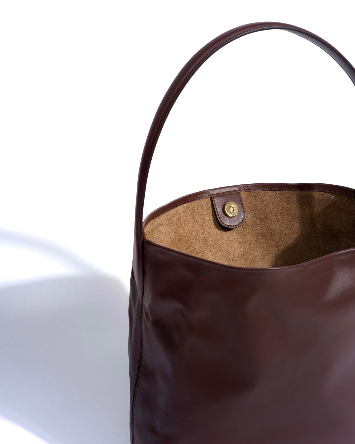 Versa slouchy everyday bag Soft calf Chocolate