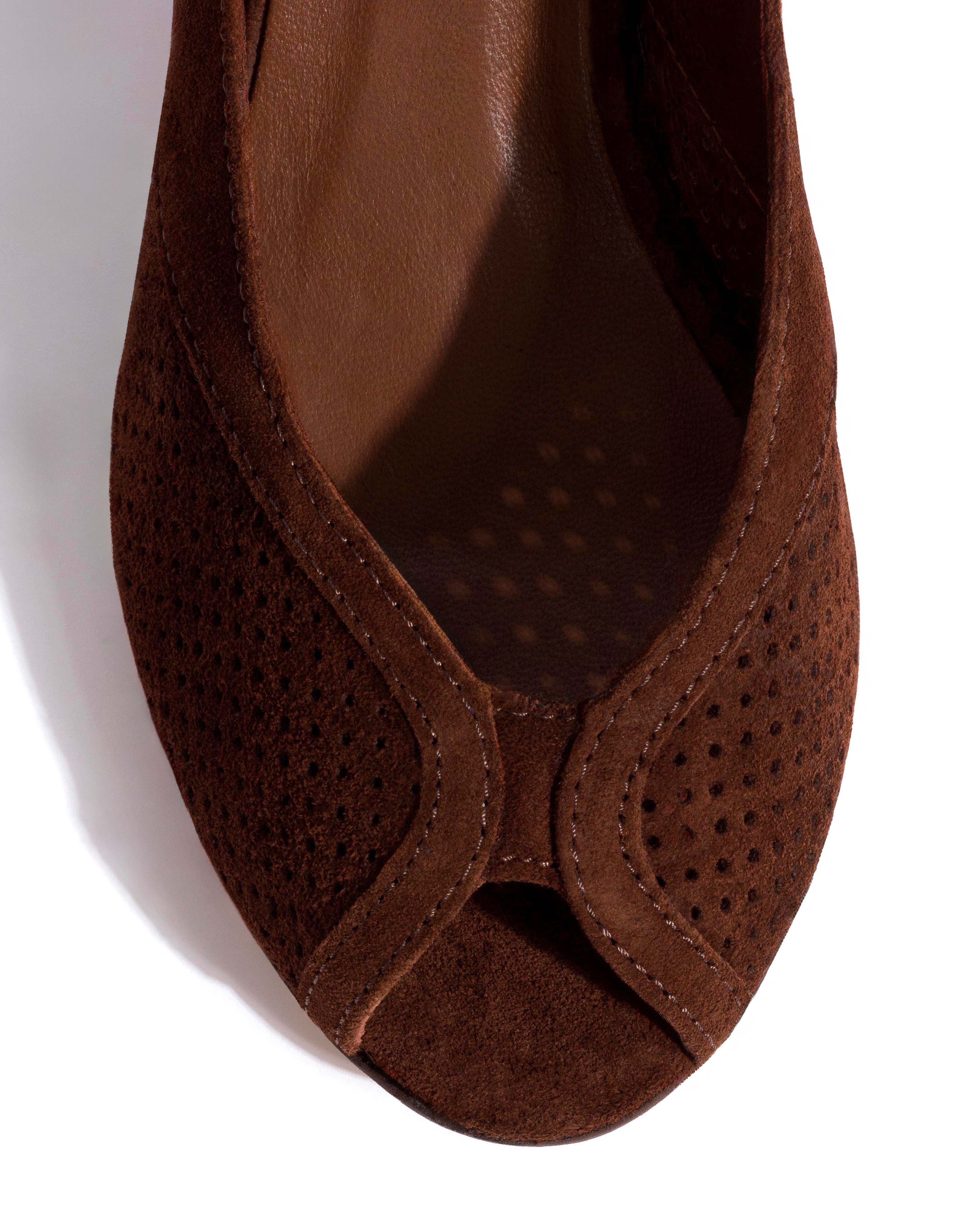 Tiffany stiletto Calf suede Chocolate