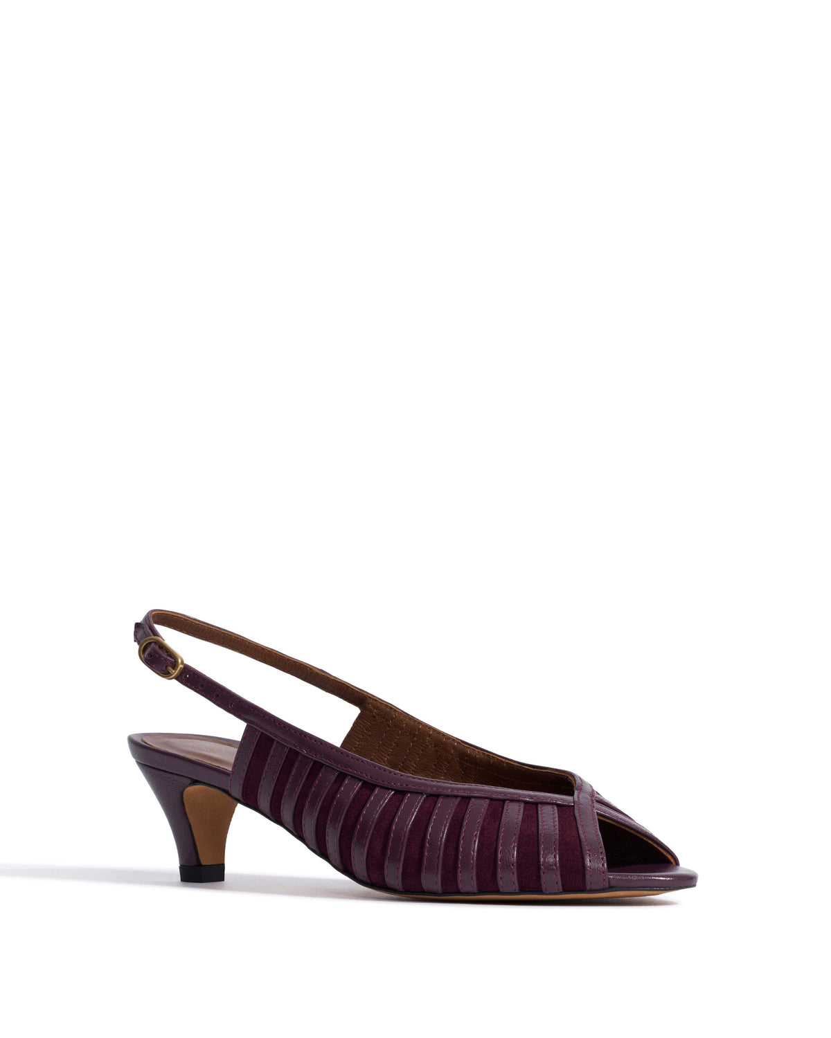 Carminho 40 suede Shiny lamb & suede leather Fig purple