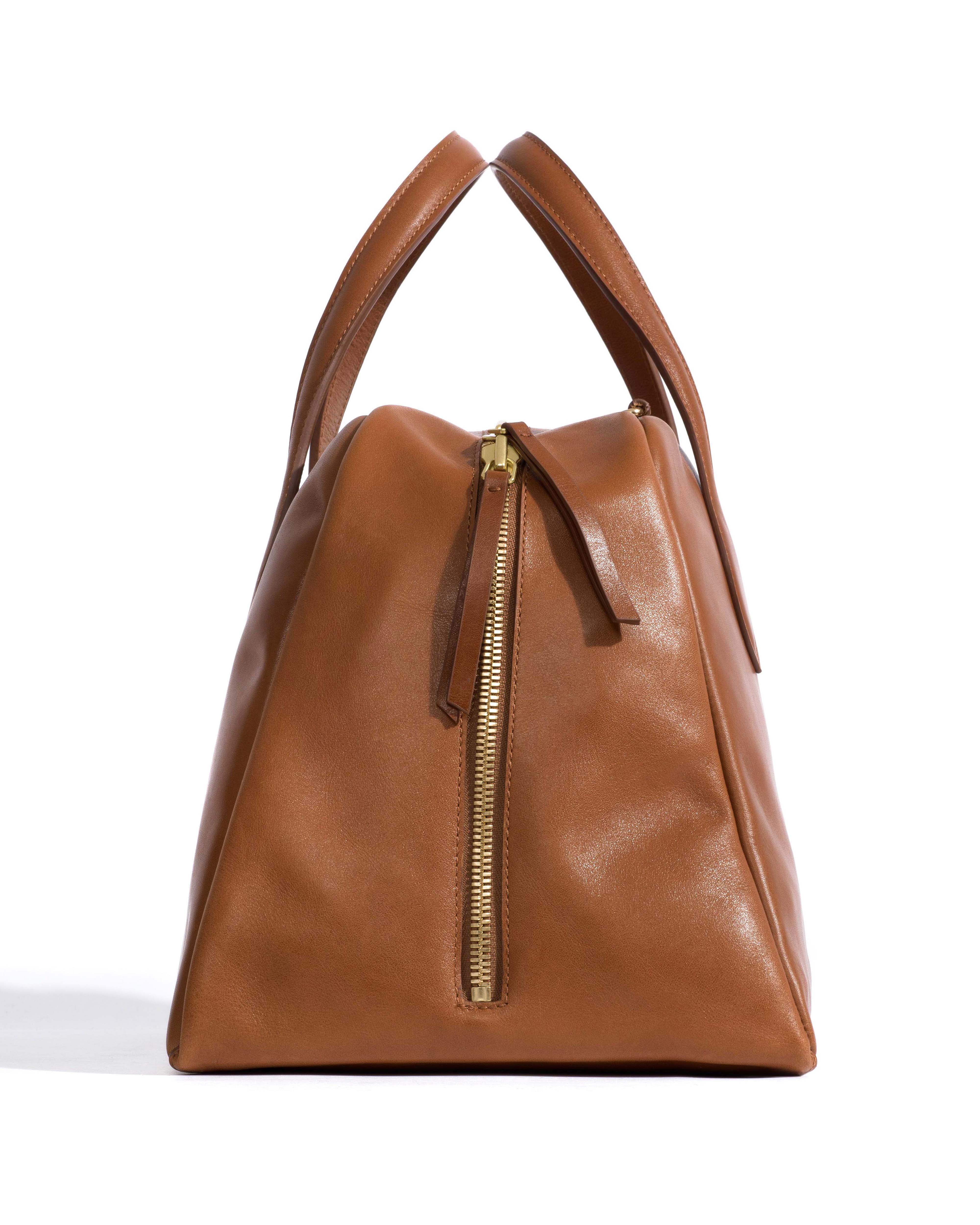 Weekend bowler Vegetal soft calf Cinnamon