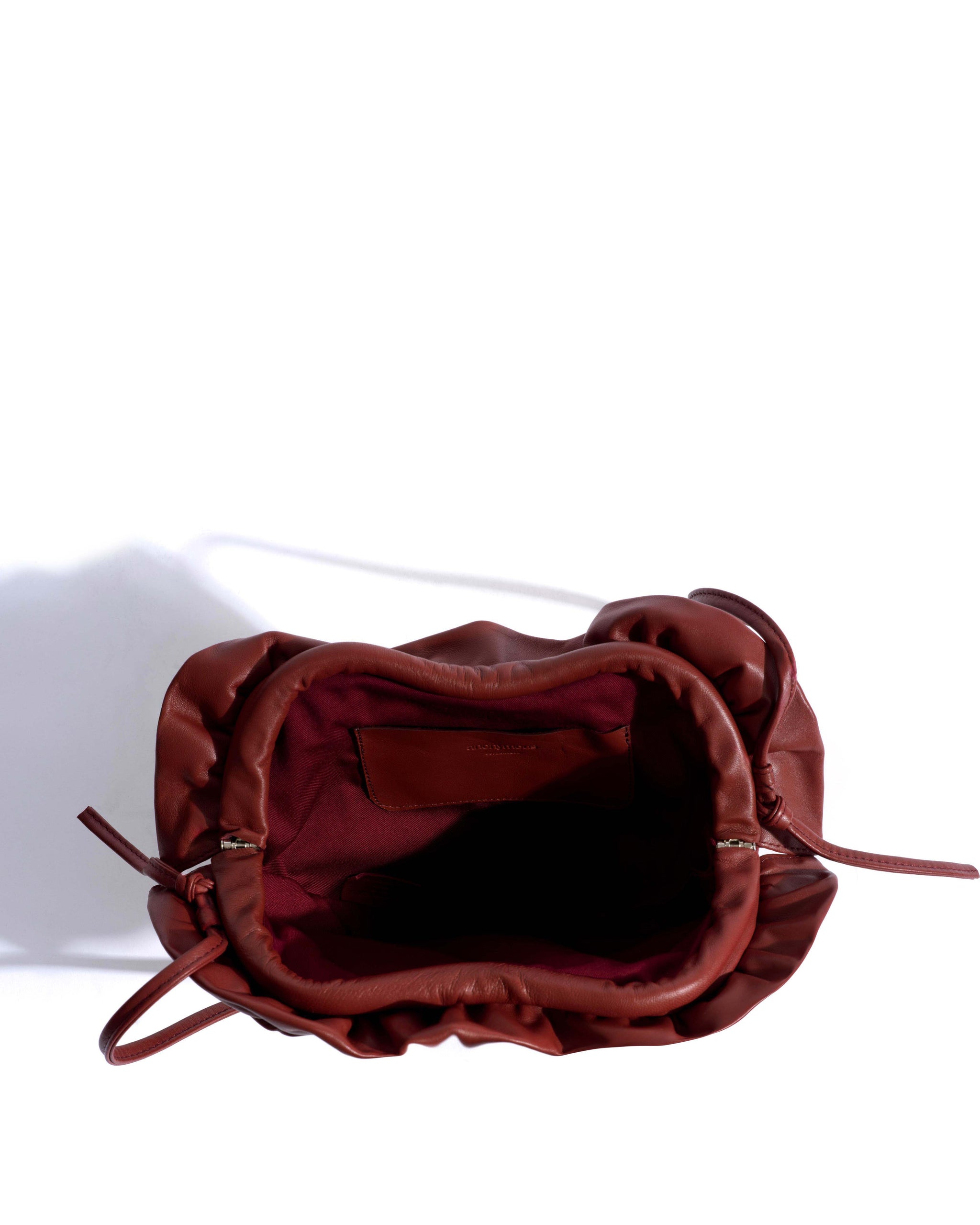 Zally heart bag Shiny lamb Terracotta - Anonymous Copenhagen Bags