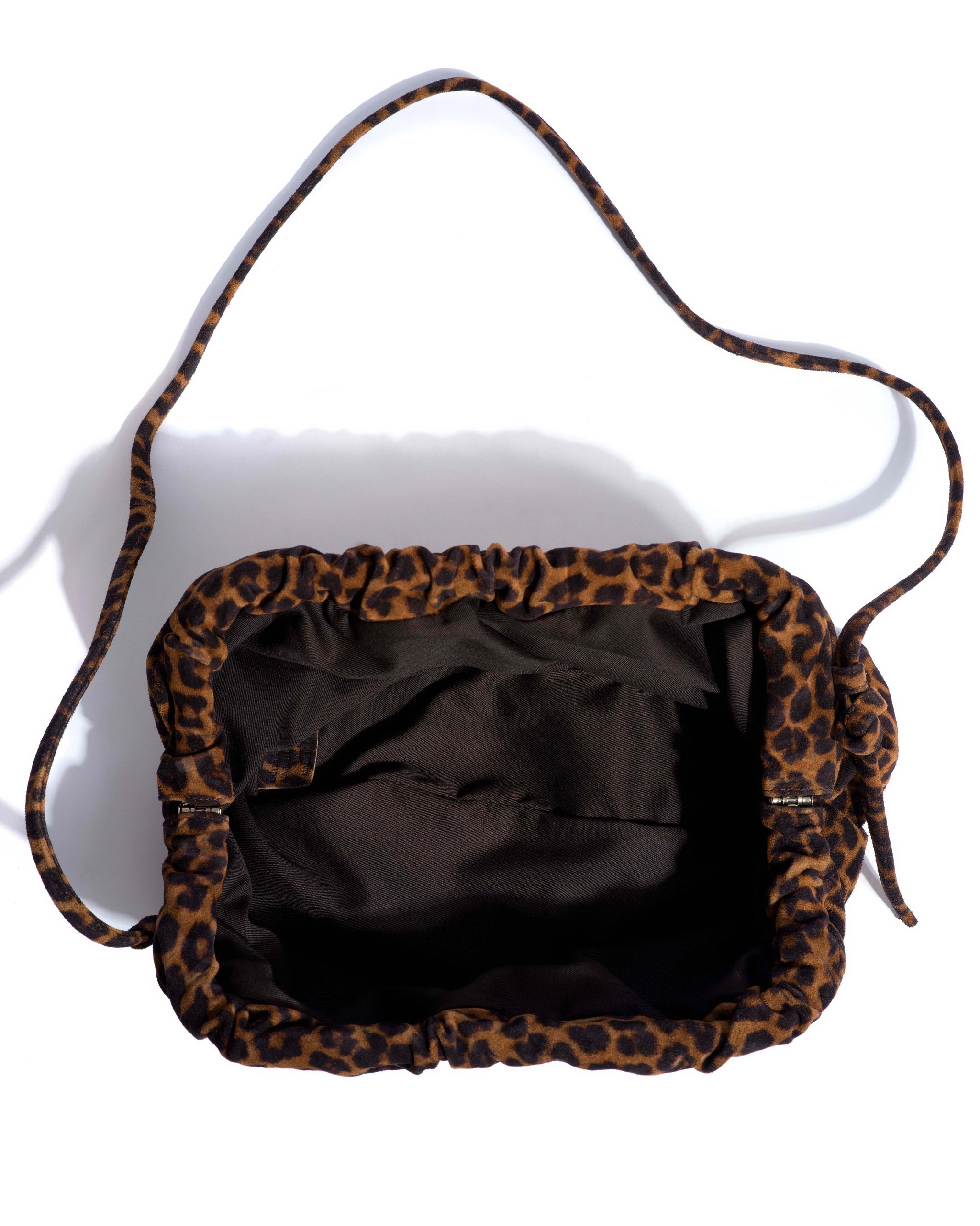 Hally classic cloud bag Calf suede print Leopard