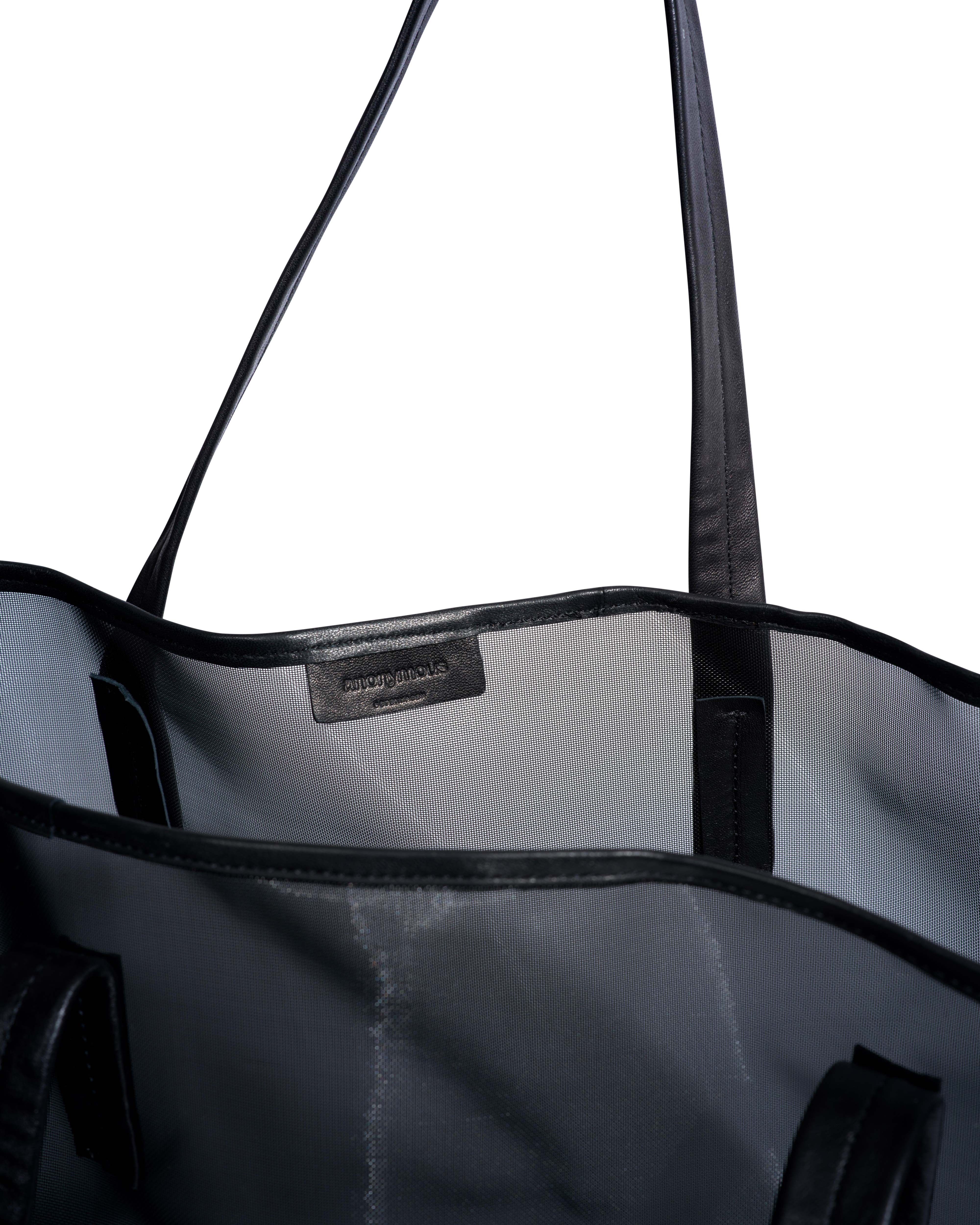 Ruba shopper mesh Shiny lamb & mesh Black