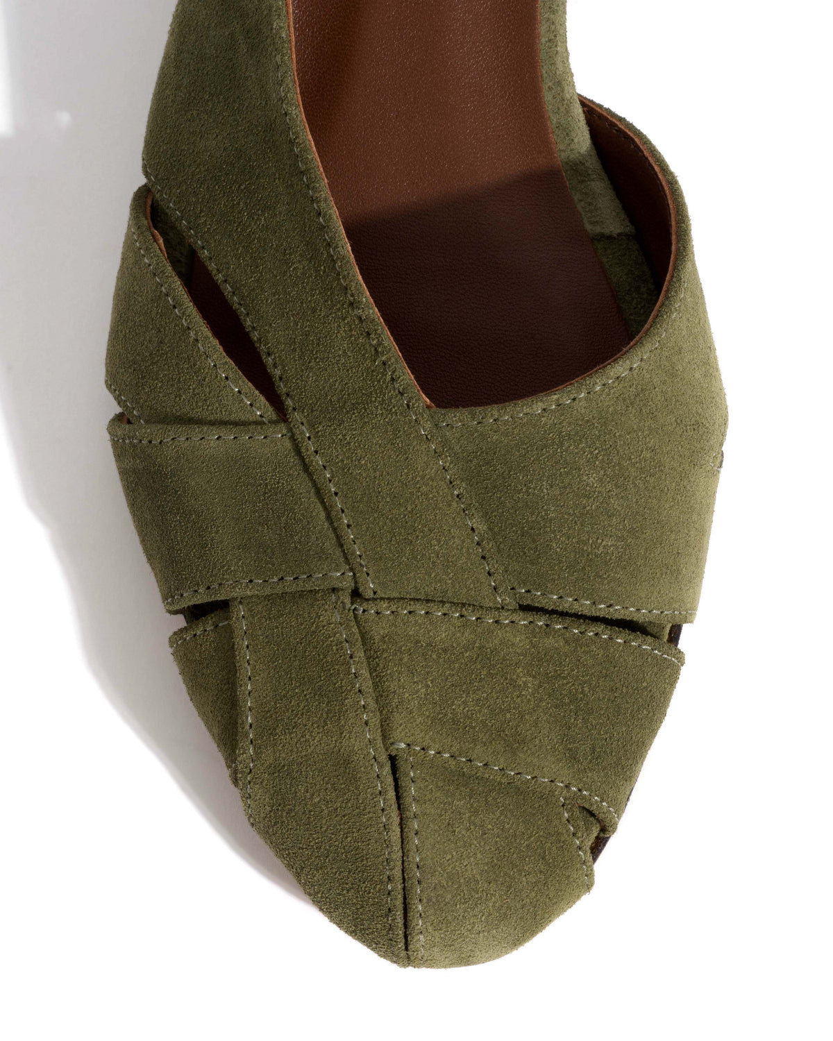 Barielle 25 Calf suede Olive green
