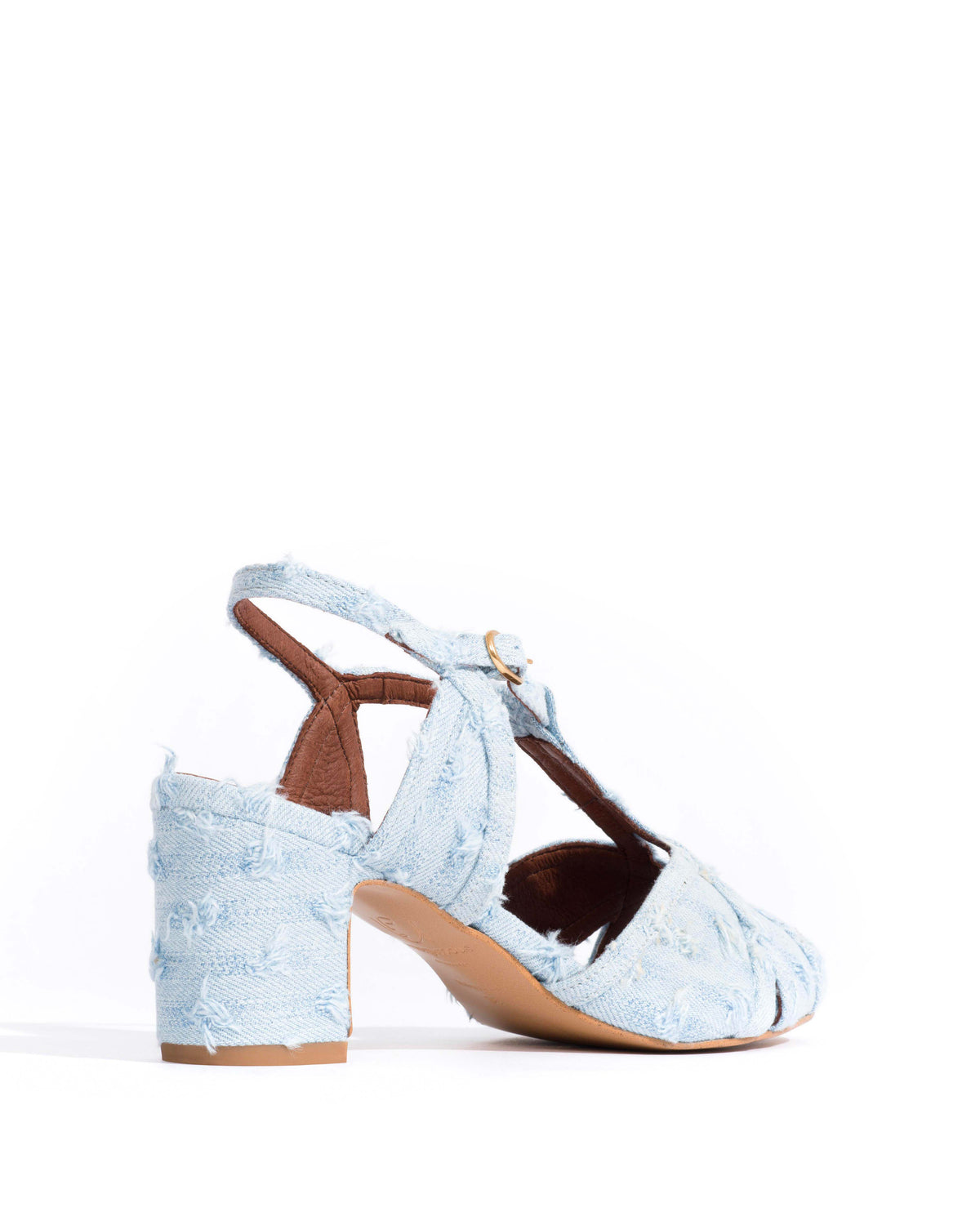 Therese 55 Denim Distressed washed blue