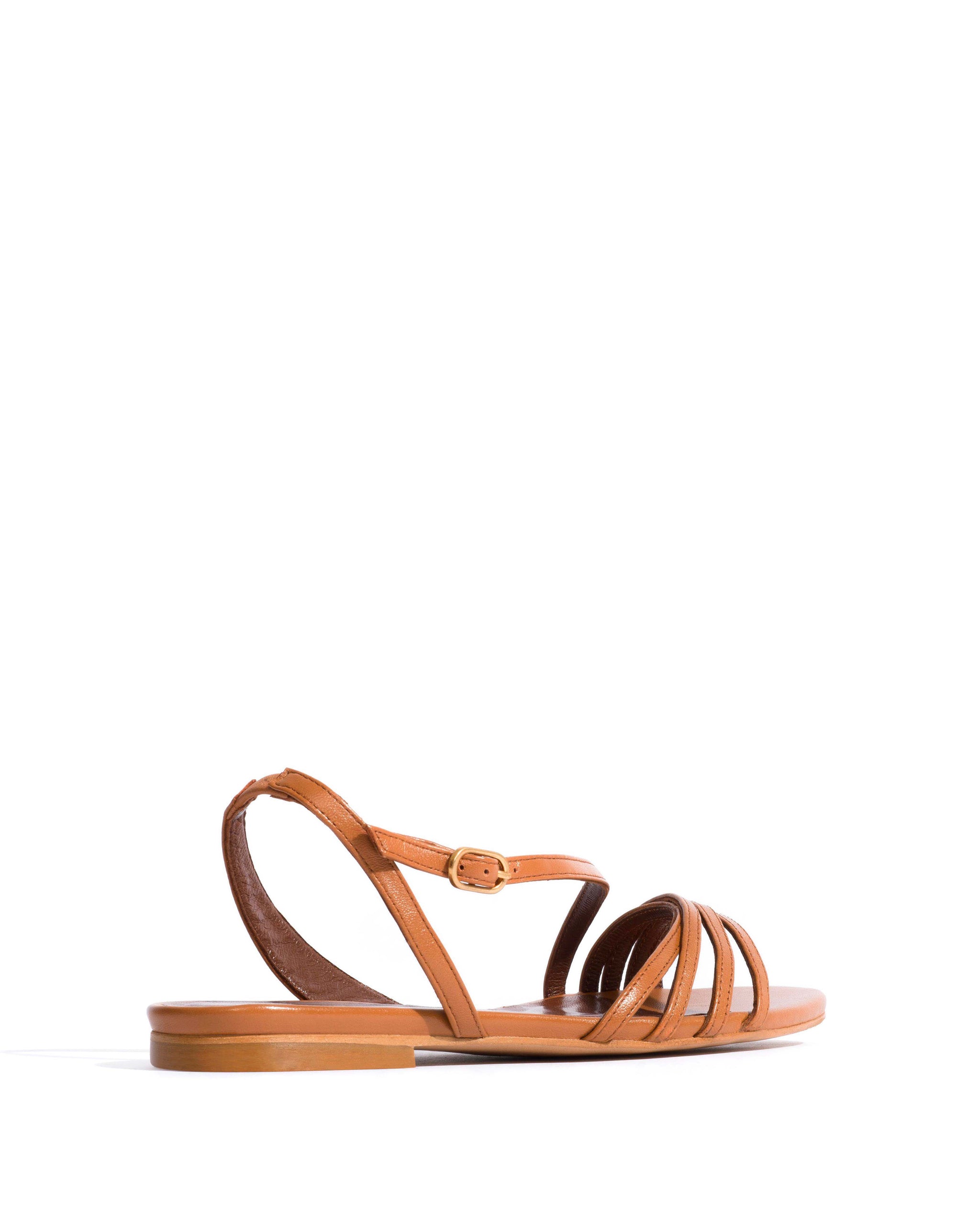 Naia 10 Shiny lamb Caramel - Anonymous Copenhagen Flat sandals