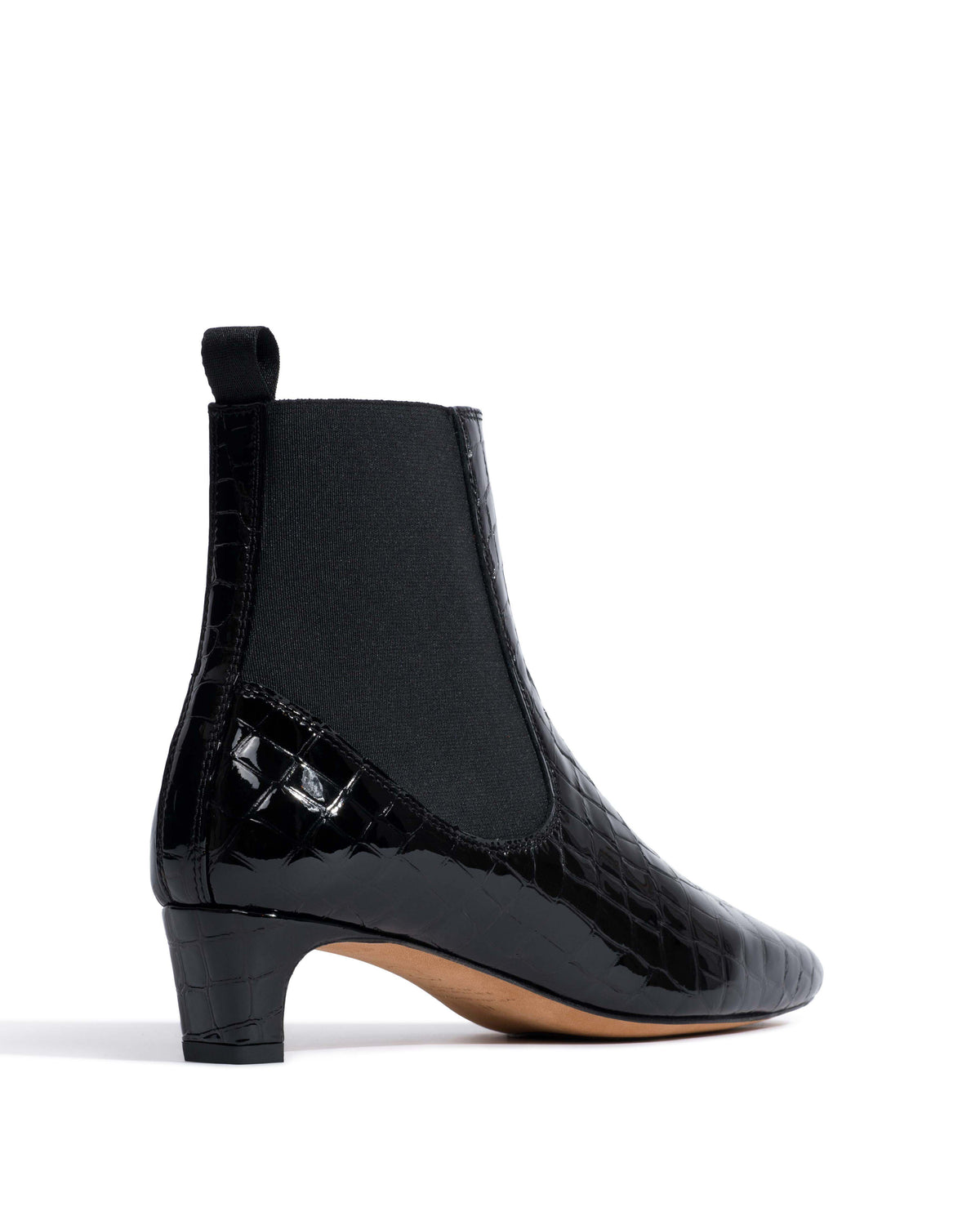 Gaby 40 Polished croco calf Black