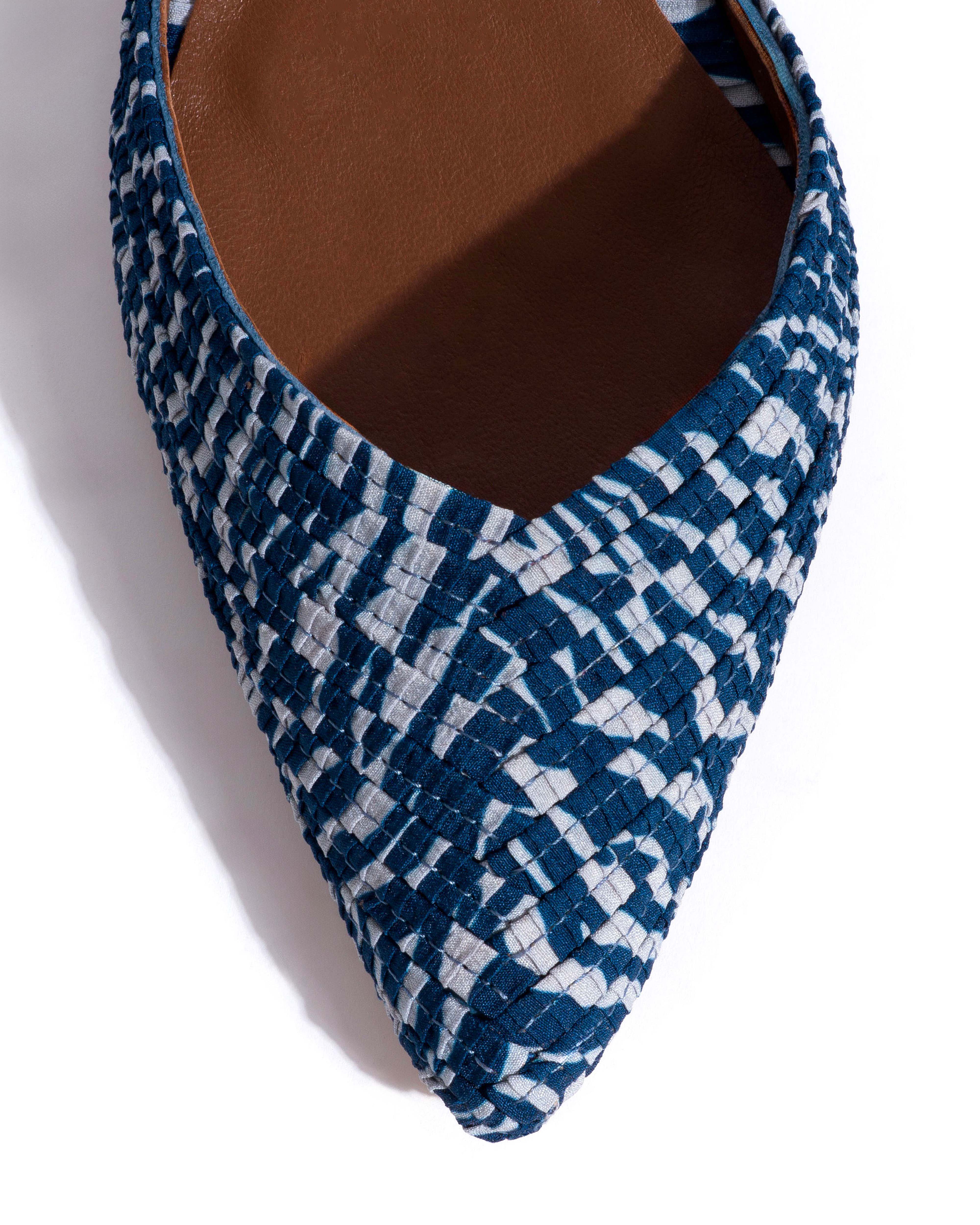 Givia 40 Pleated zebra Blue shades