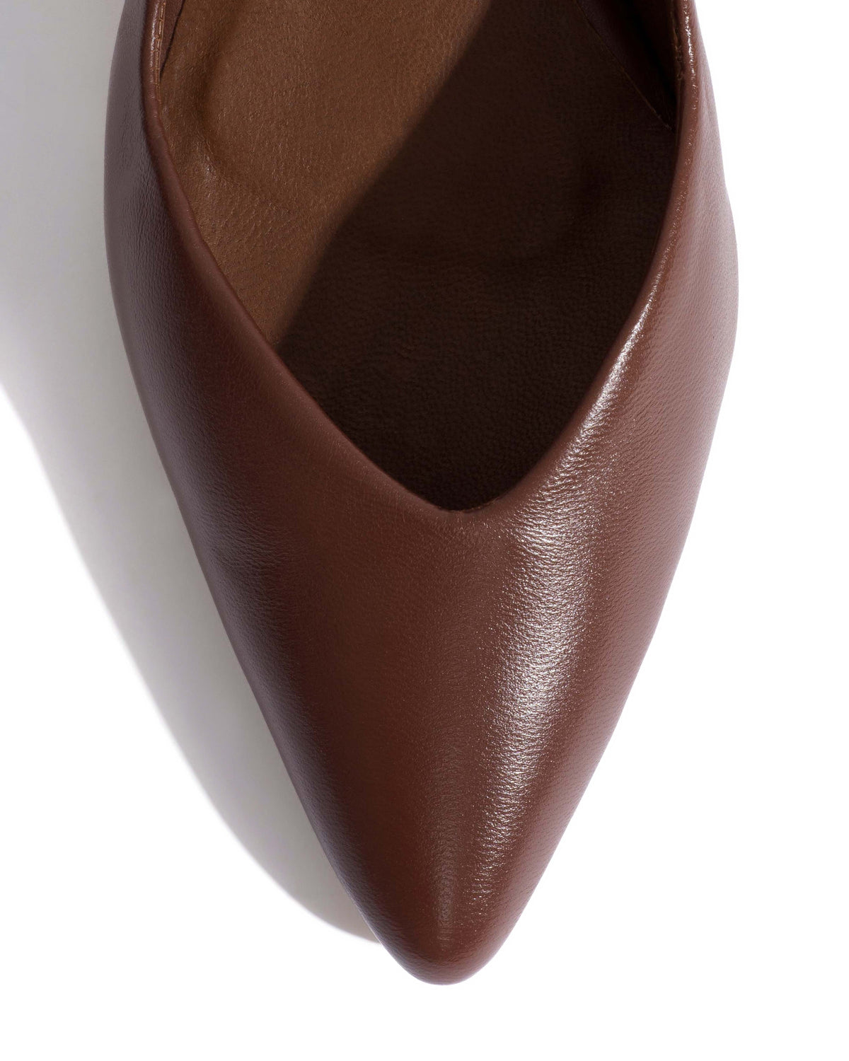 Trini 40 stiletto Shiny lamb Chocolate