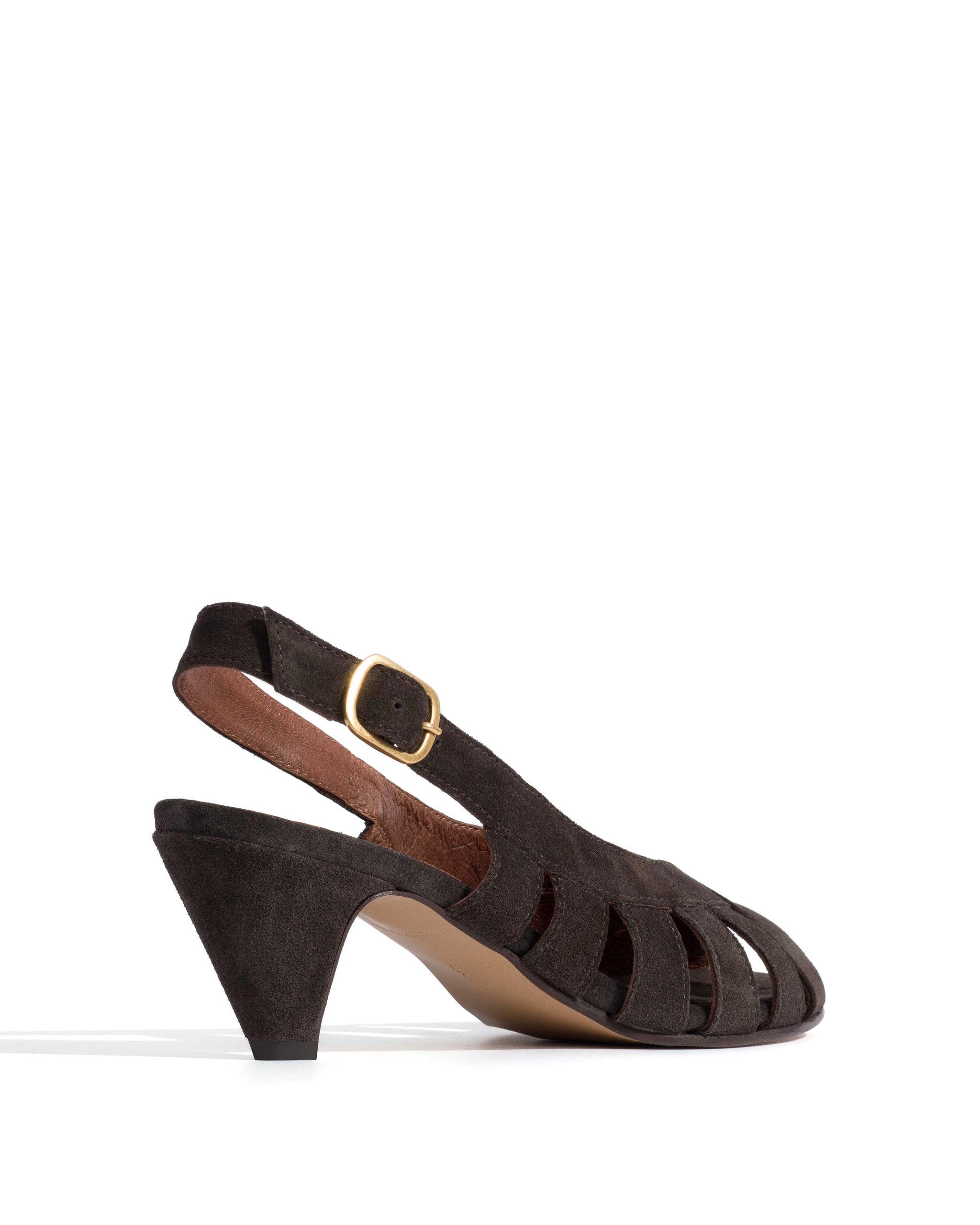 Sophie 50 stiletto Calf suede Espresso brown