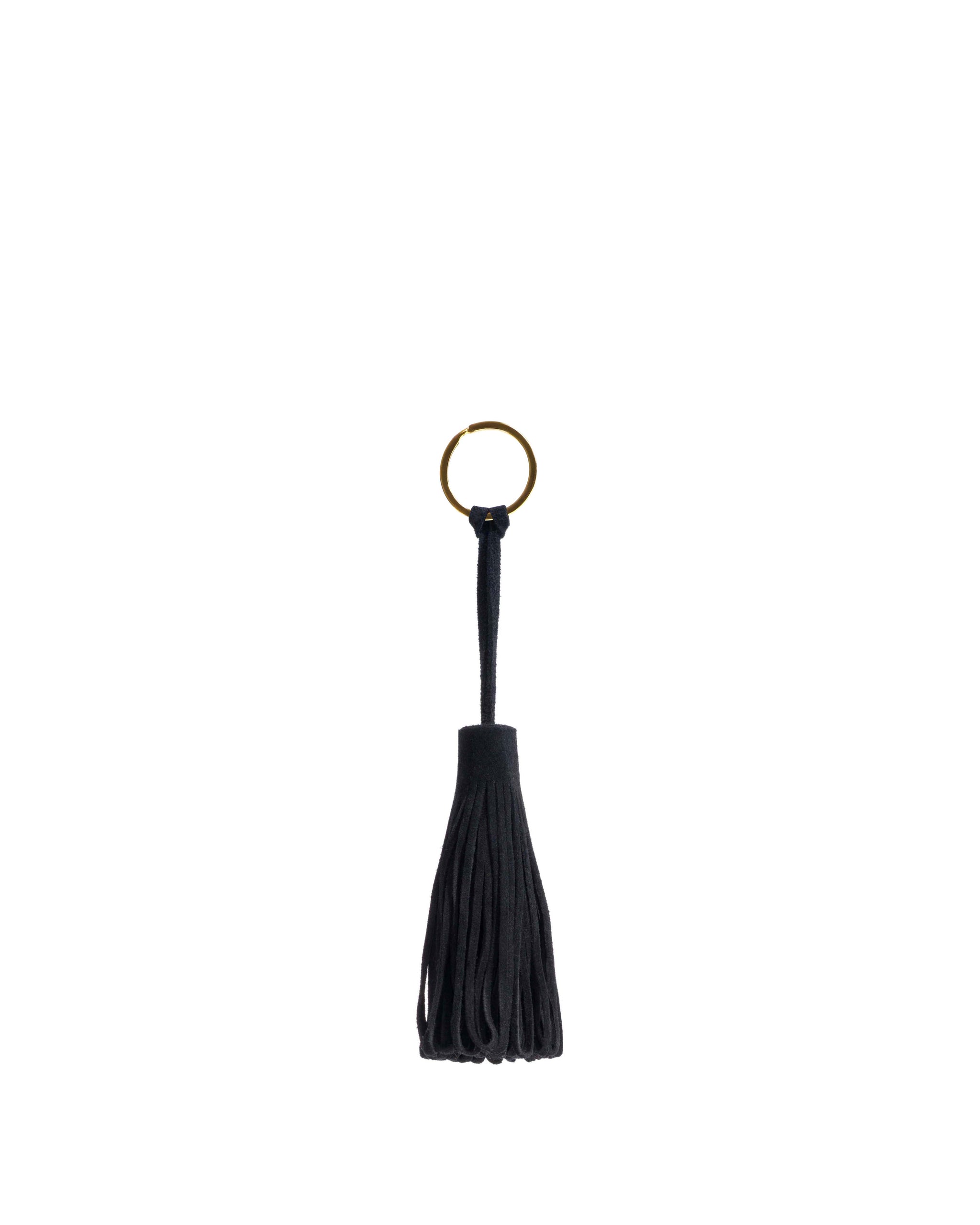 Katty fringe keyring Calf suede Black - Anonymous Copenhagen Small Leather Goods