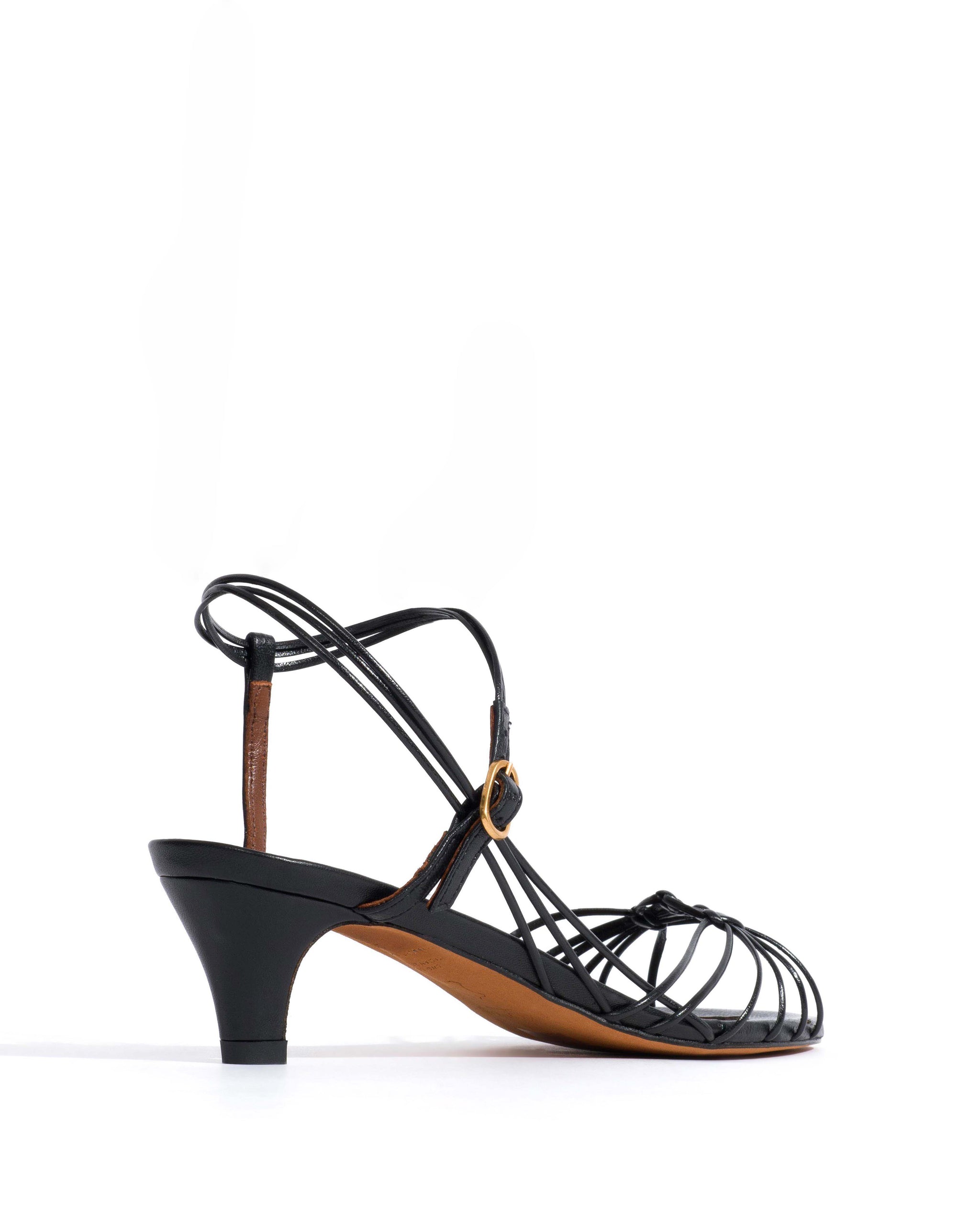 Savannah 40 hand-braided Shiny lamb Black - 