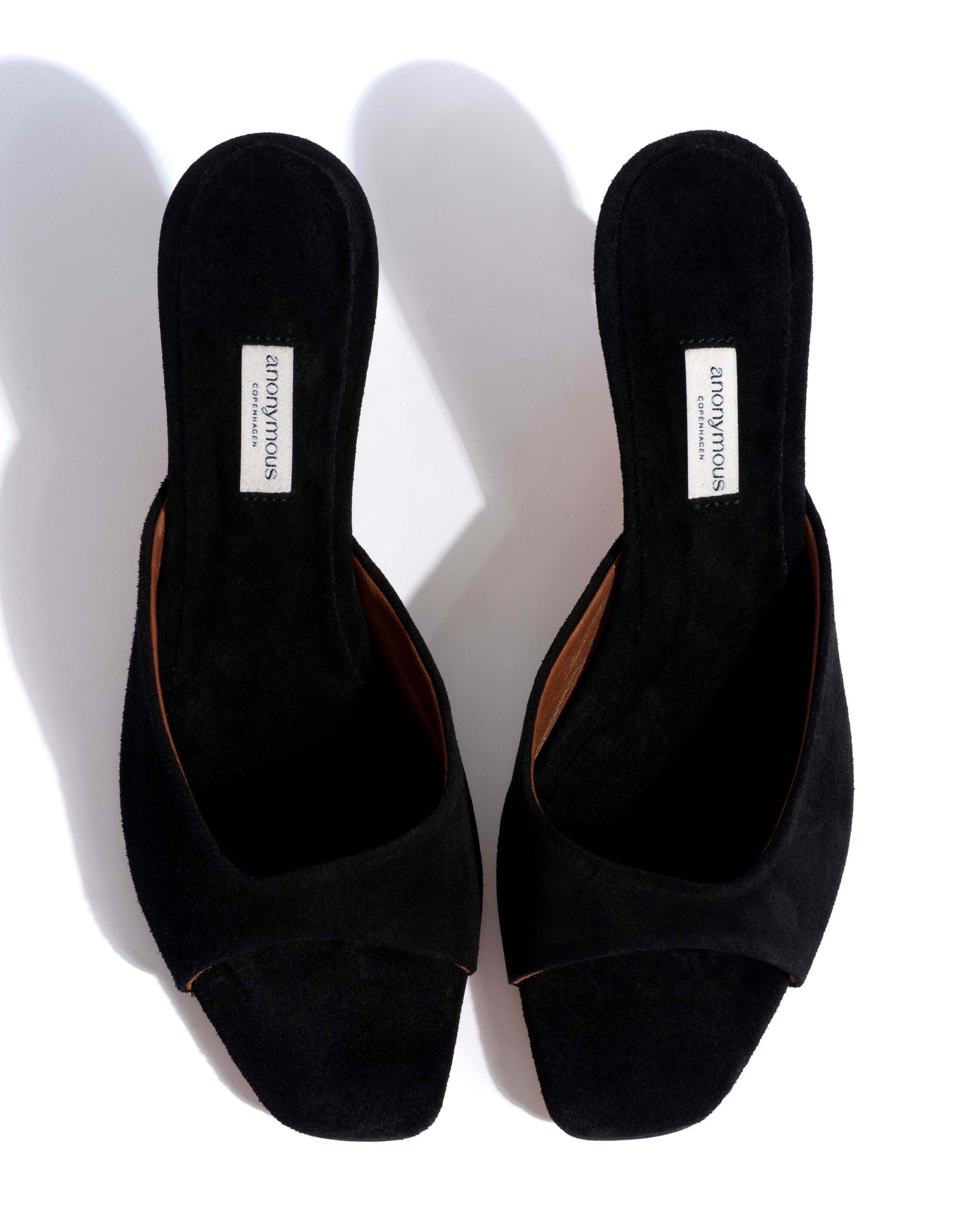 Mazy 55 Calf suede Black - Anonymous Copenhagen Heels