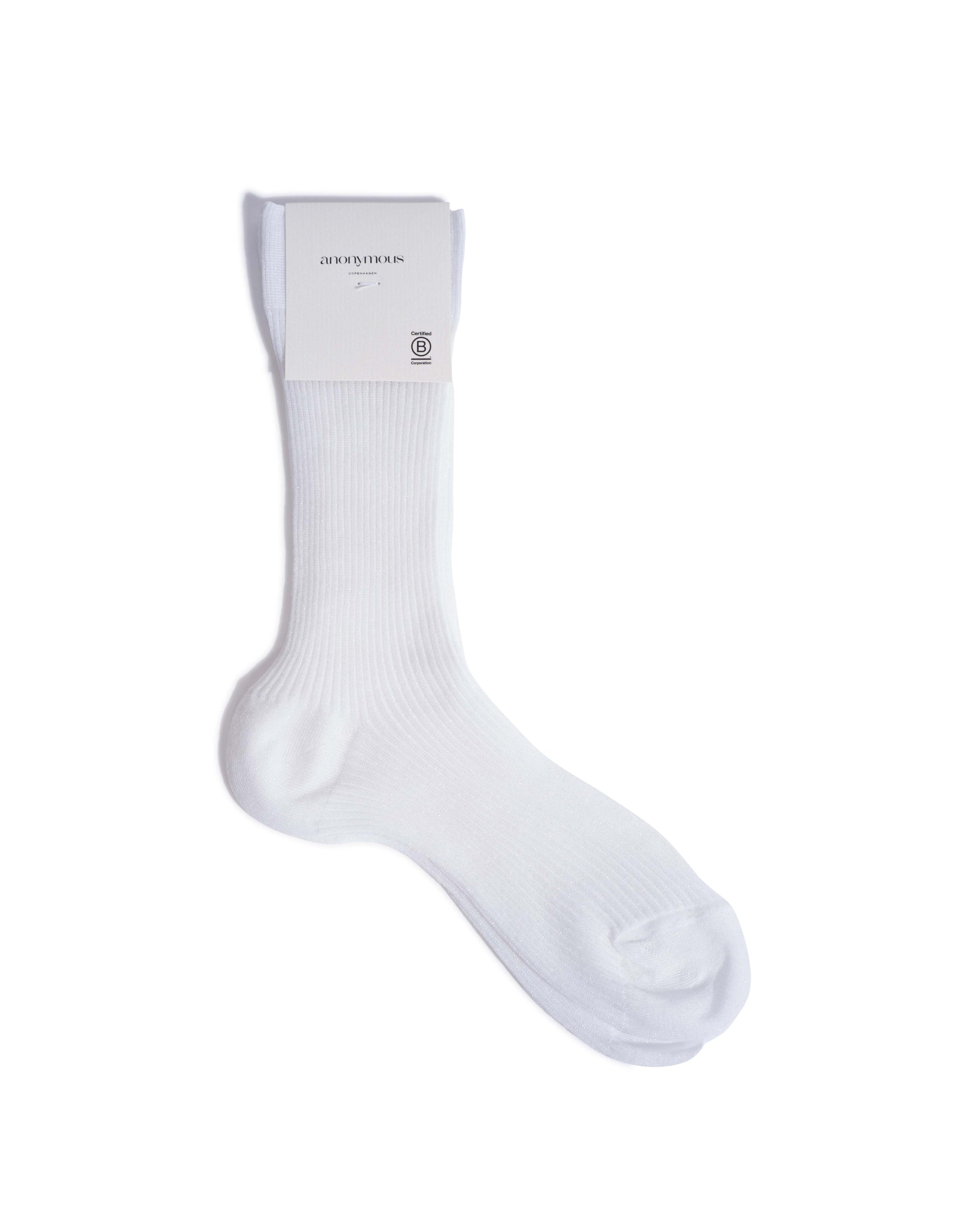 Noa glitter socks 52% nylon 48% polyester Cream