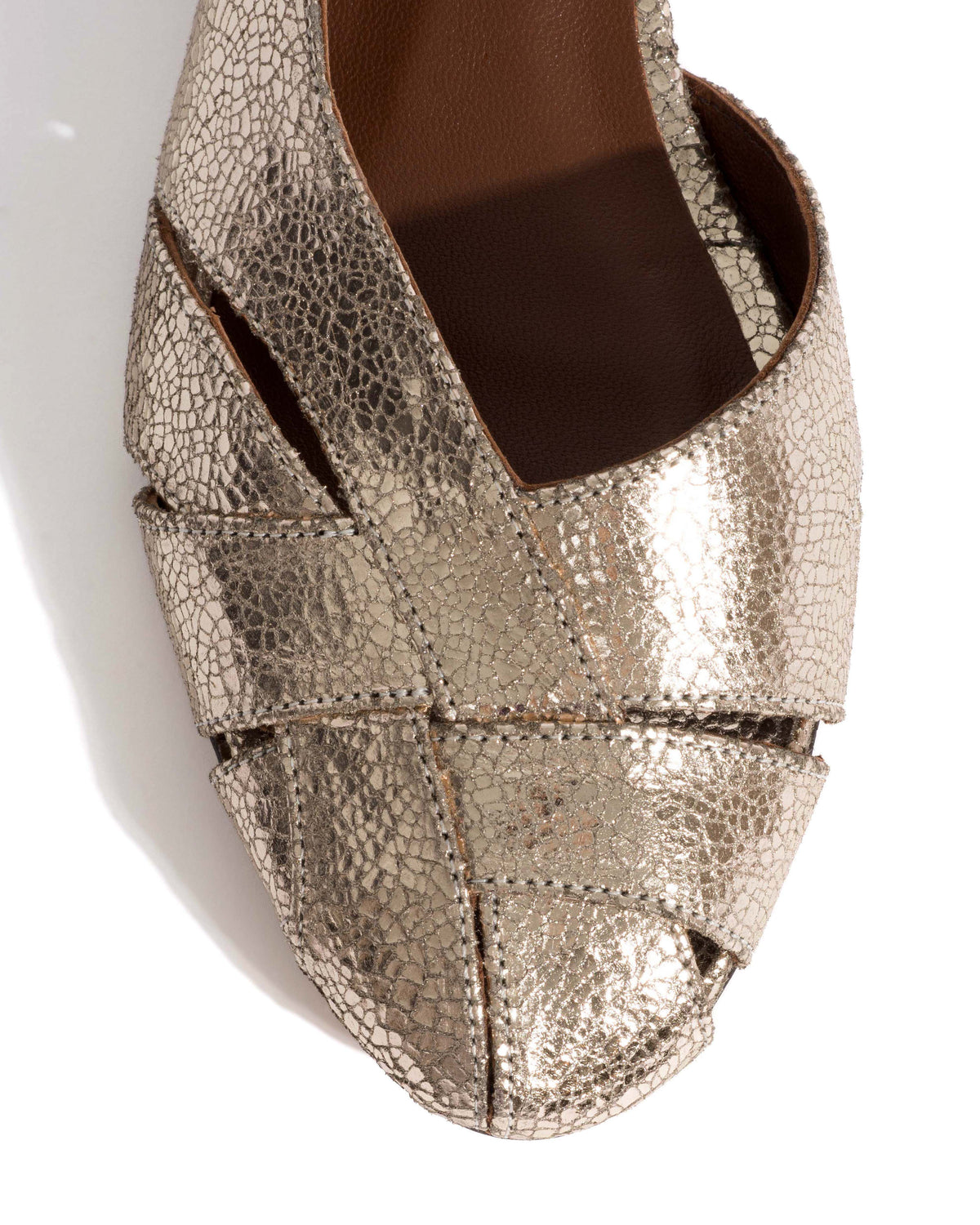 Barielle 25 Crackled metallic goat Vintage champagne