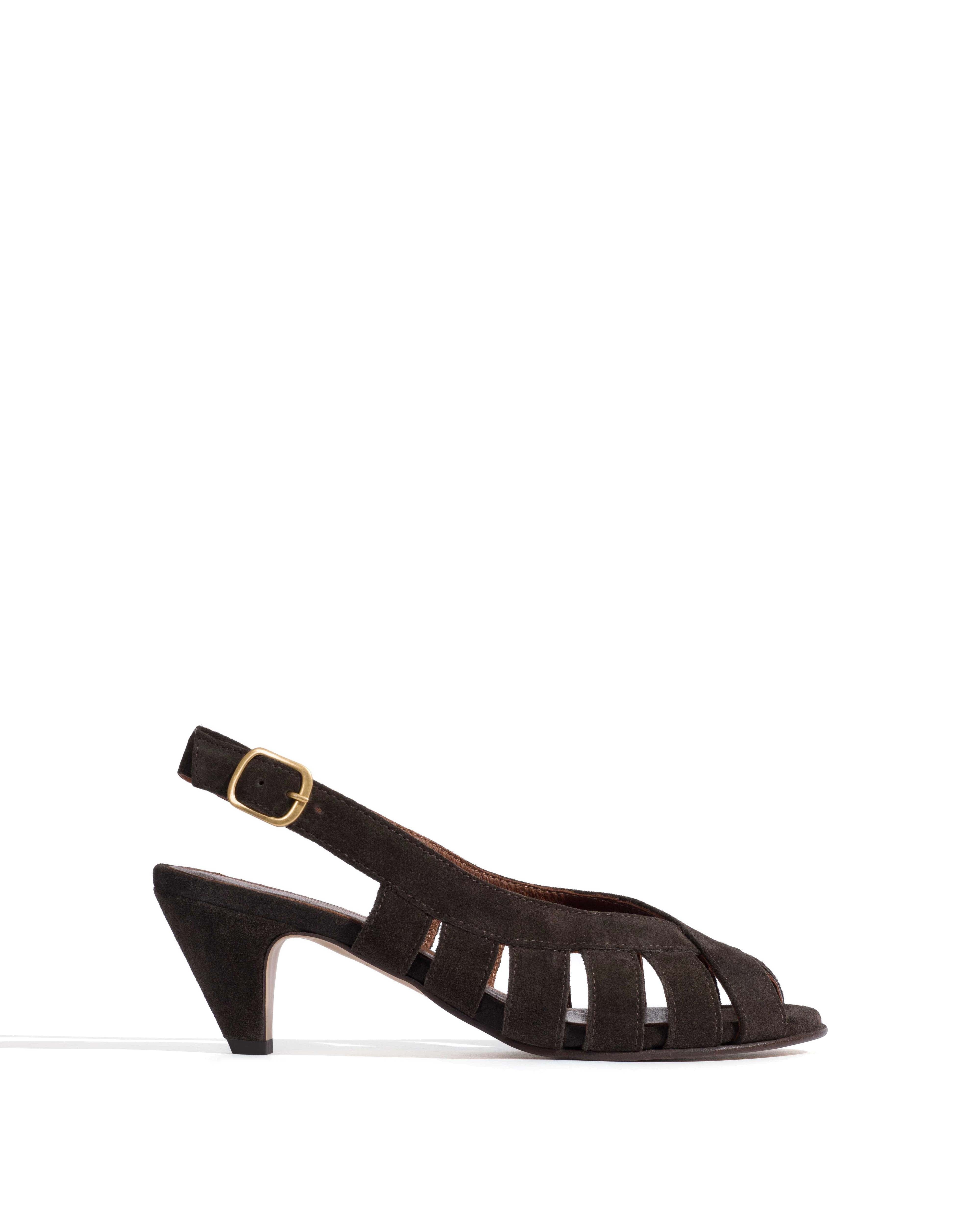 Sophie 50 stiletto Calf suede Espresso brown
