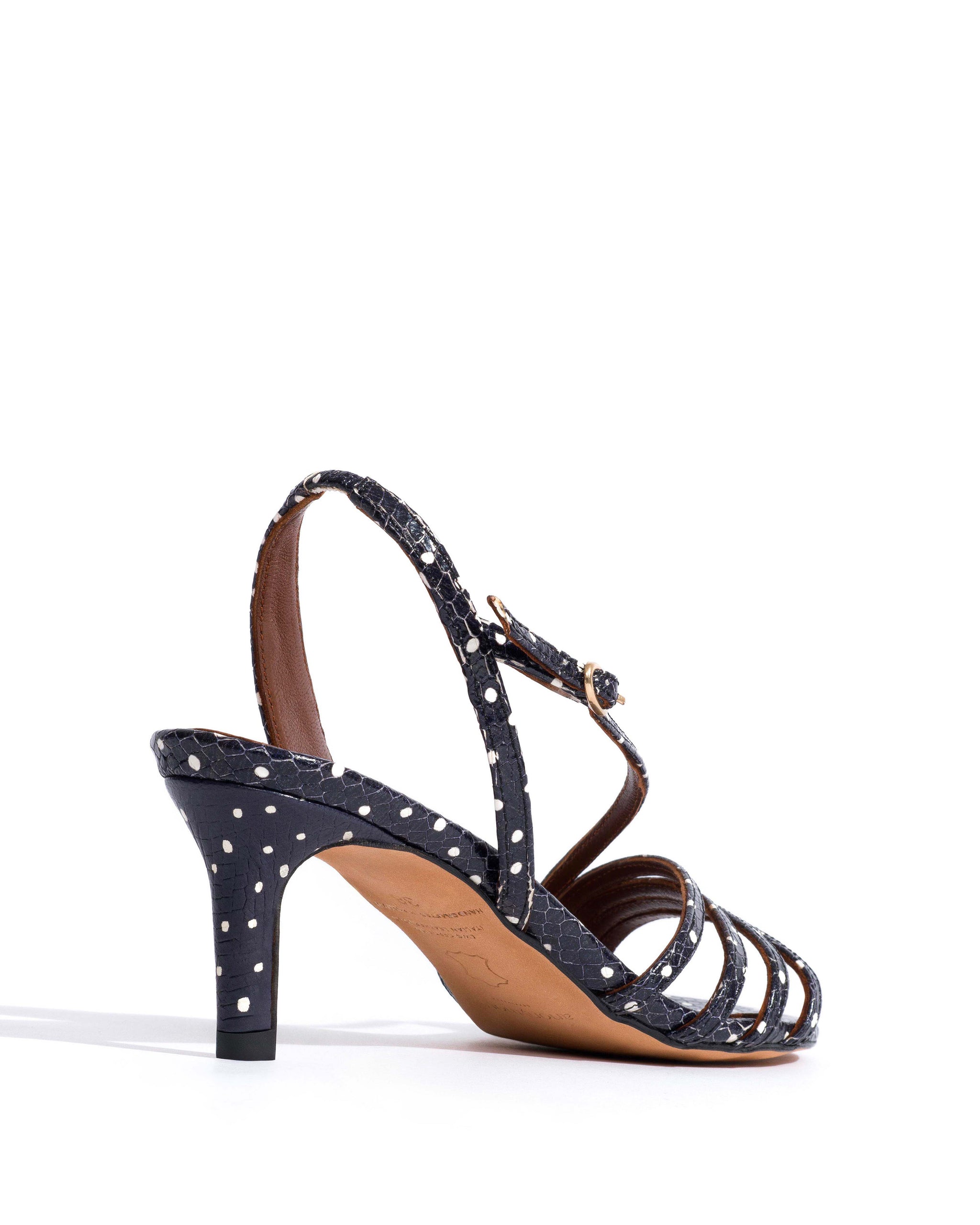 Naia 55 Spotted snake calf Midnight blue