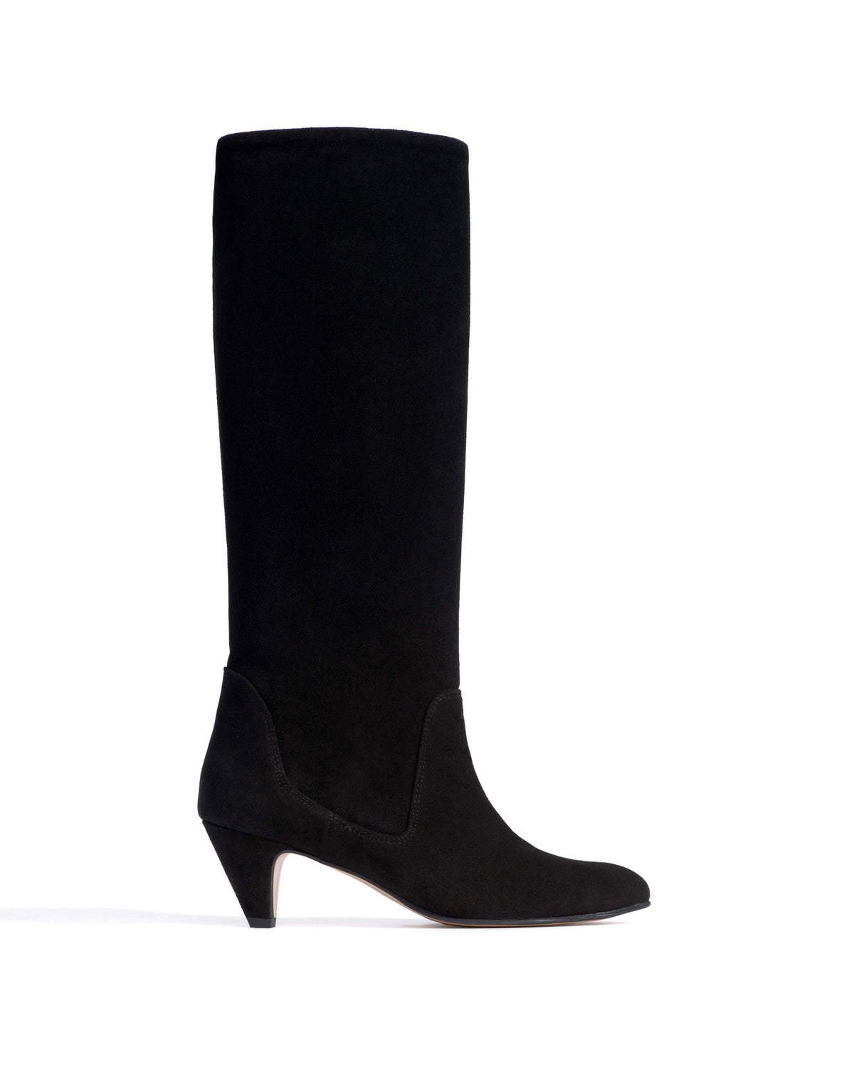Valle 50 stiletto Calf suede Black