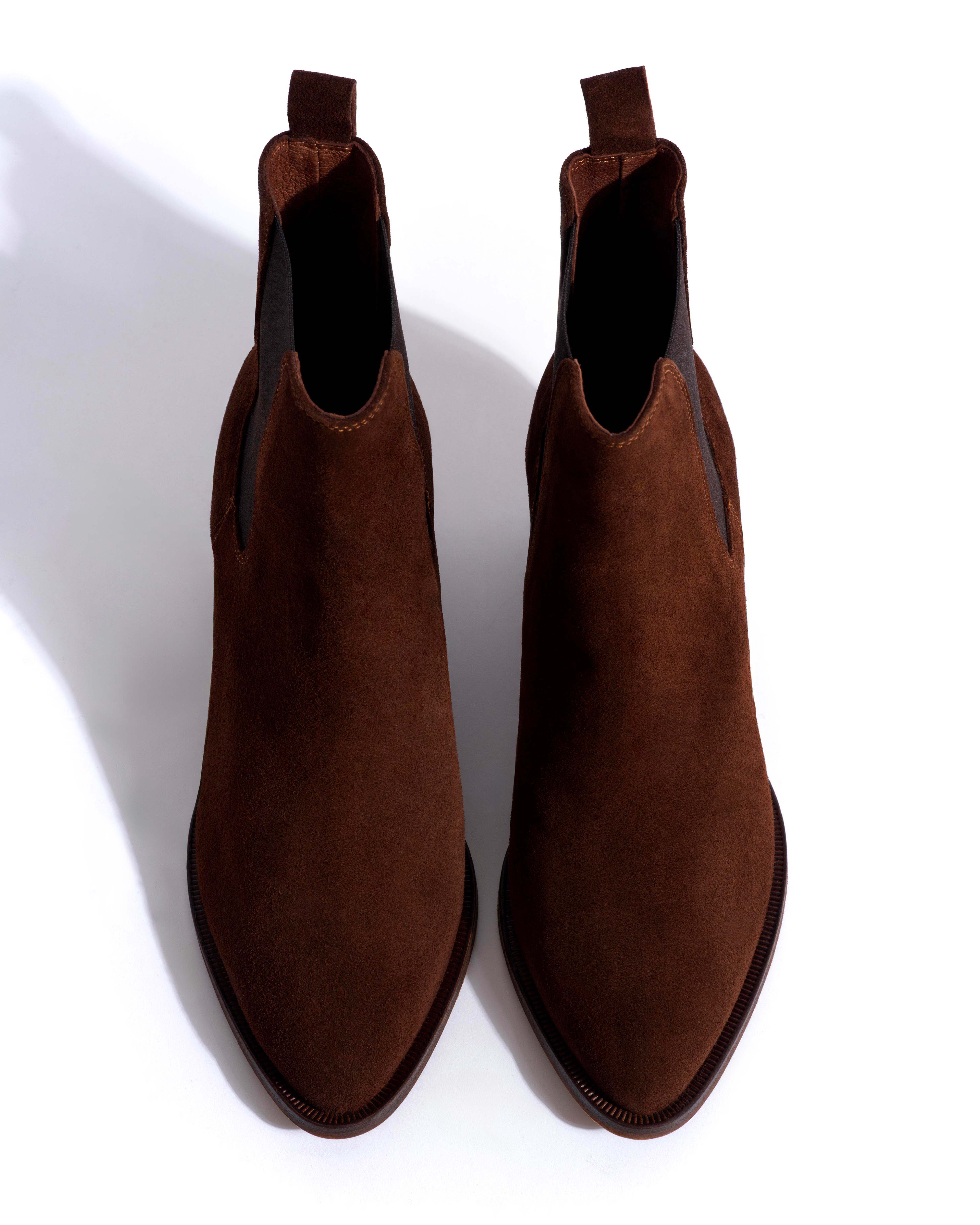 Faith Calf suede Chocolate