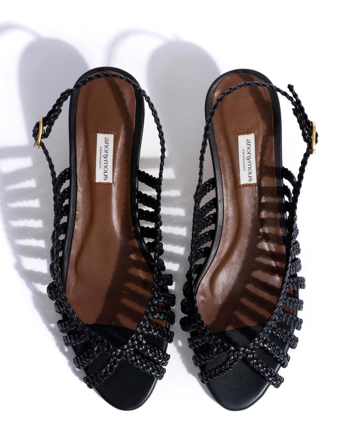 Carminho 40 hand-braided Hand-braided leather Black