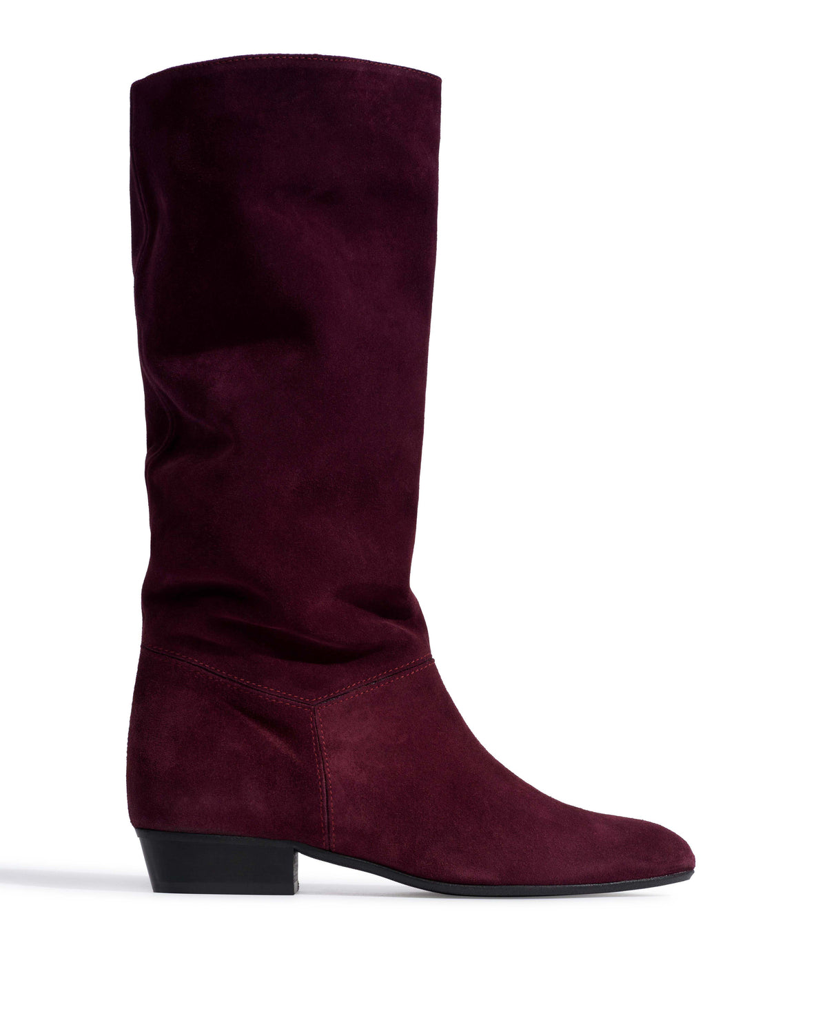 Jasmina 20 Calf suede & sleek leather Fig purple