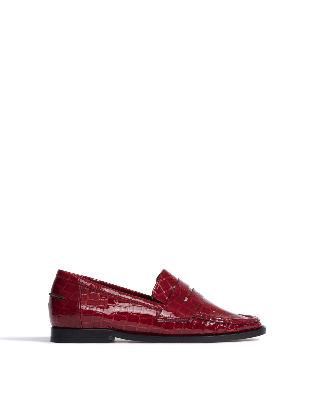 Jesha Polished croco calf Pomegranate