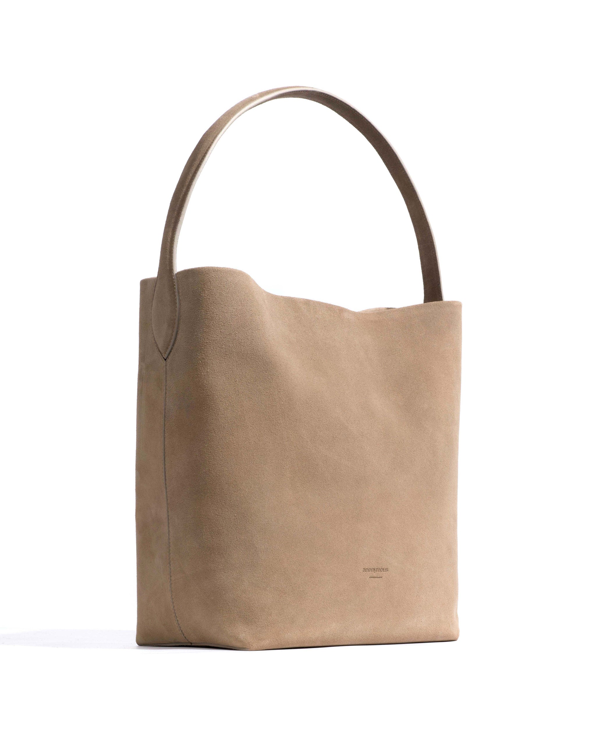 Versa everyday bag Calf suede Mushroom - Anonymous Copenhagen Bags