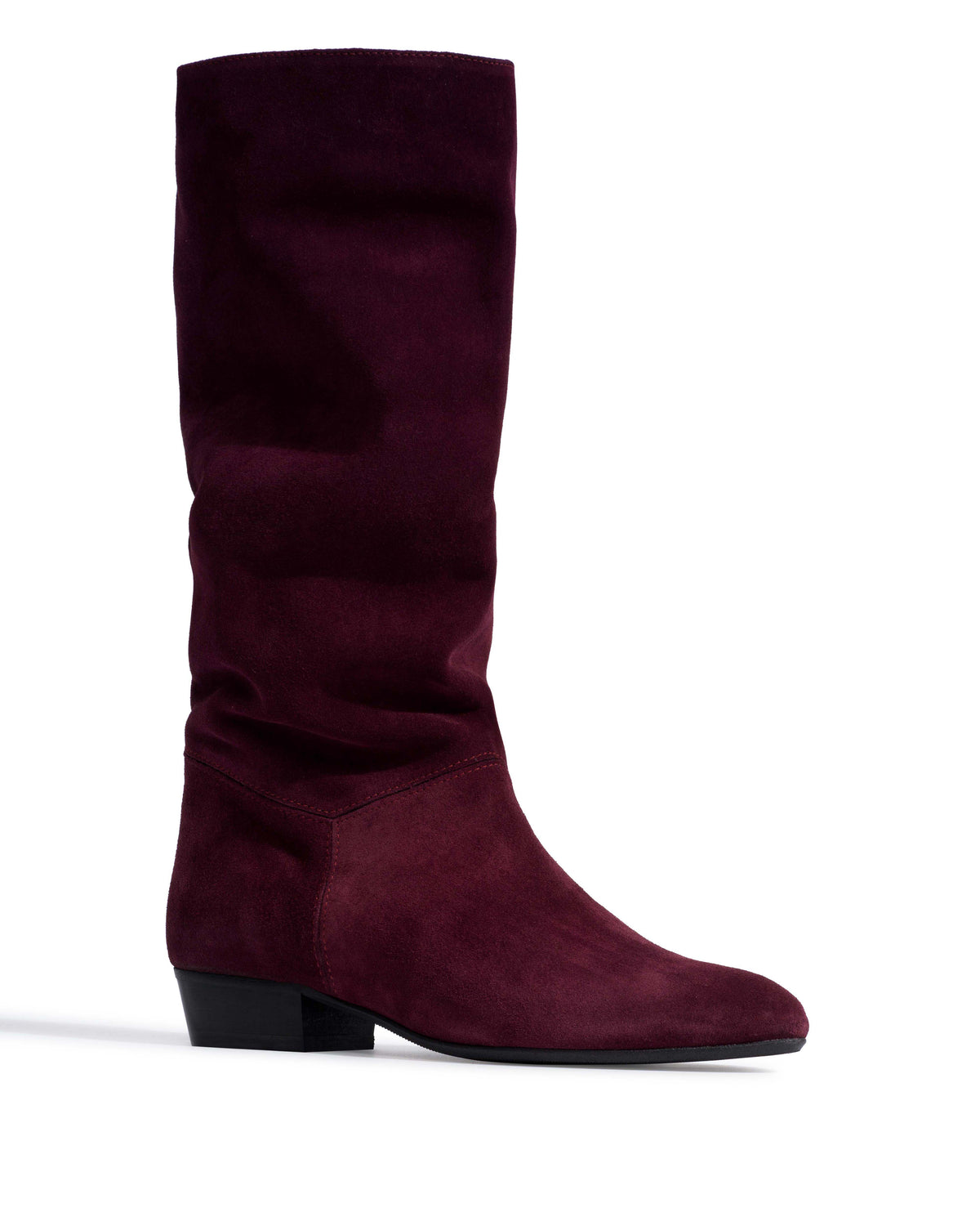 Jasmina 20 Calf suede & sleek leather Fig purple