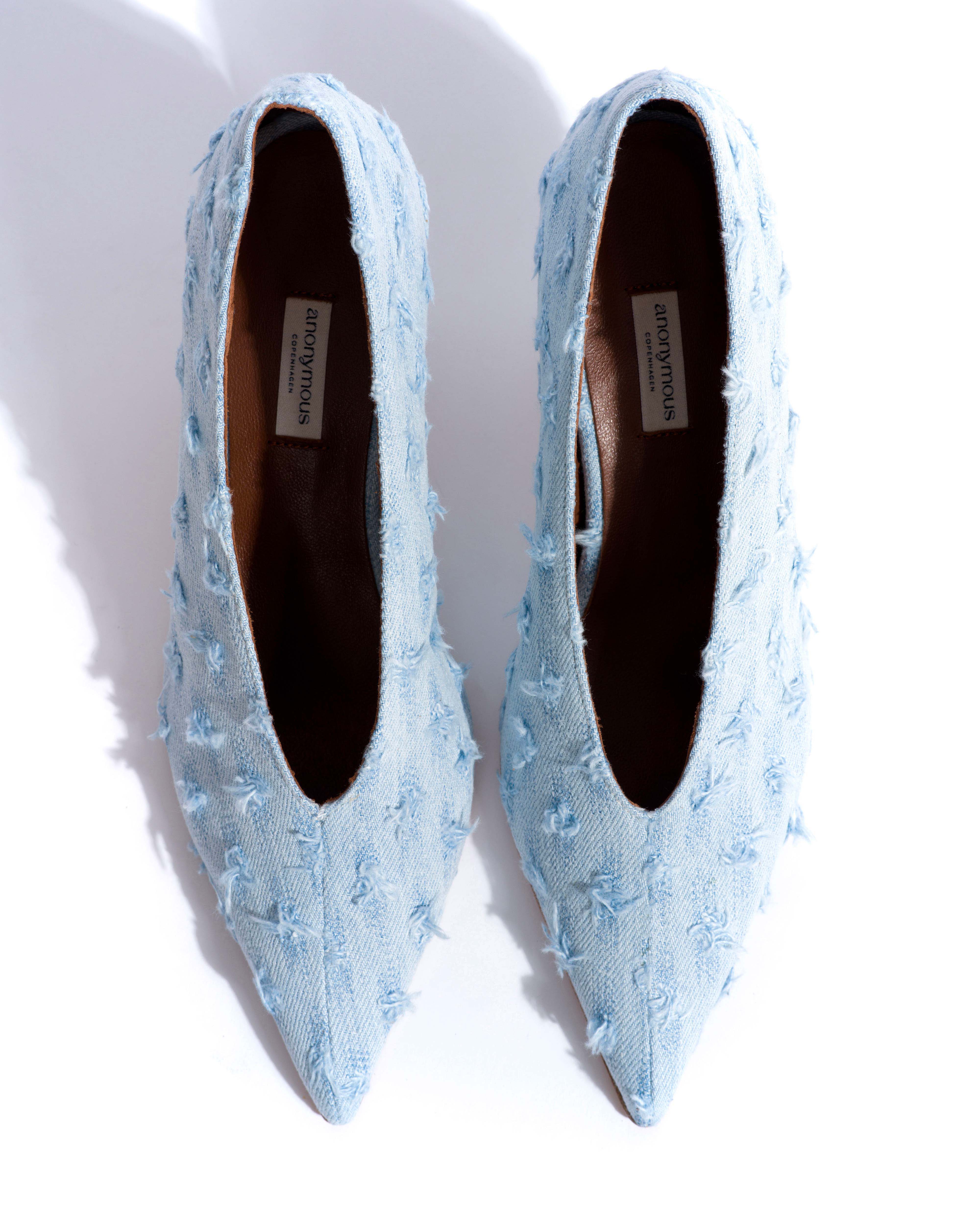 Phia 55 pin Denim Distressed washed blue