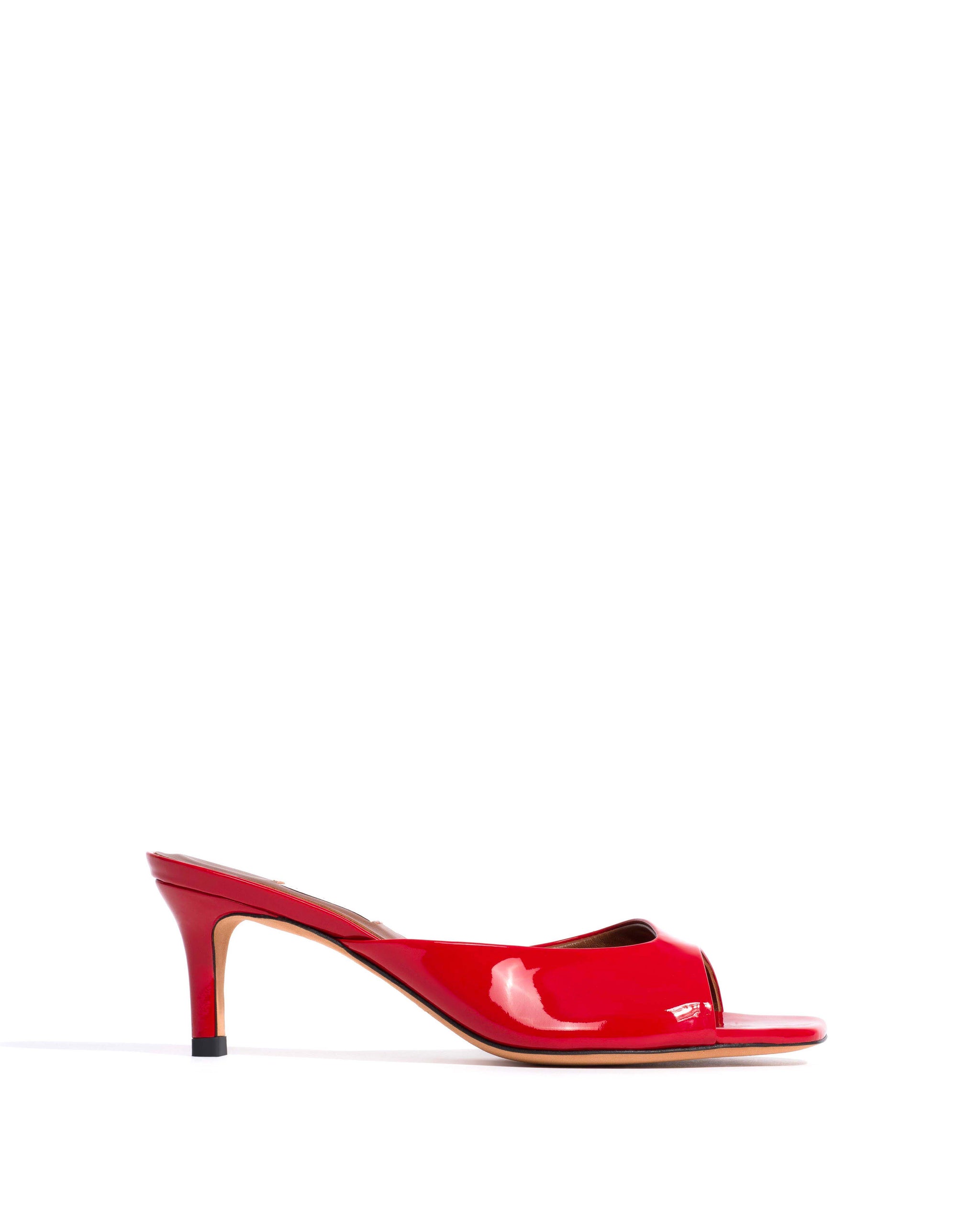 Mazy 55 Polished soft calf Ruby red - Anonymous Copenhagen Heels