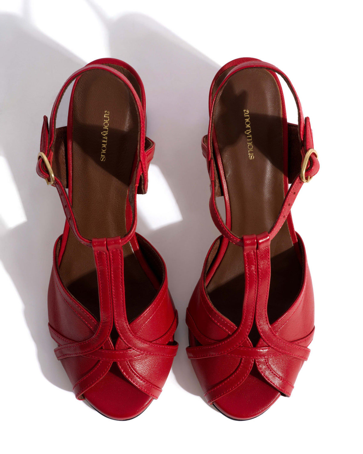 Therese 55 Shiny lamb Ruby red